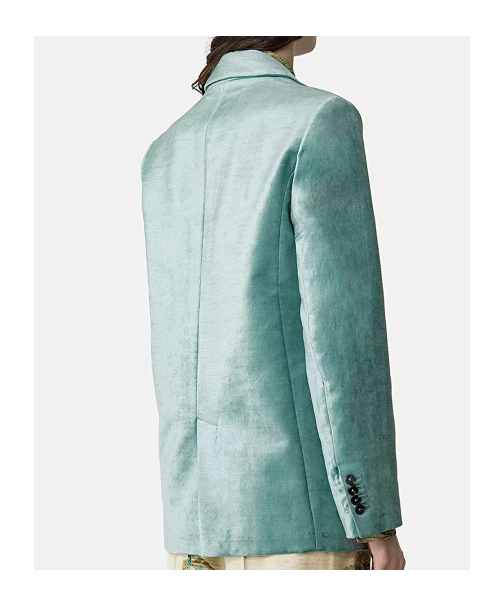 Forte Forte Long-sleeved Suit Coat In Blue