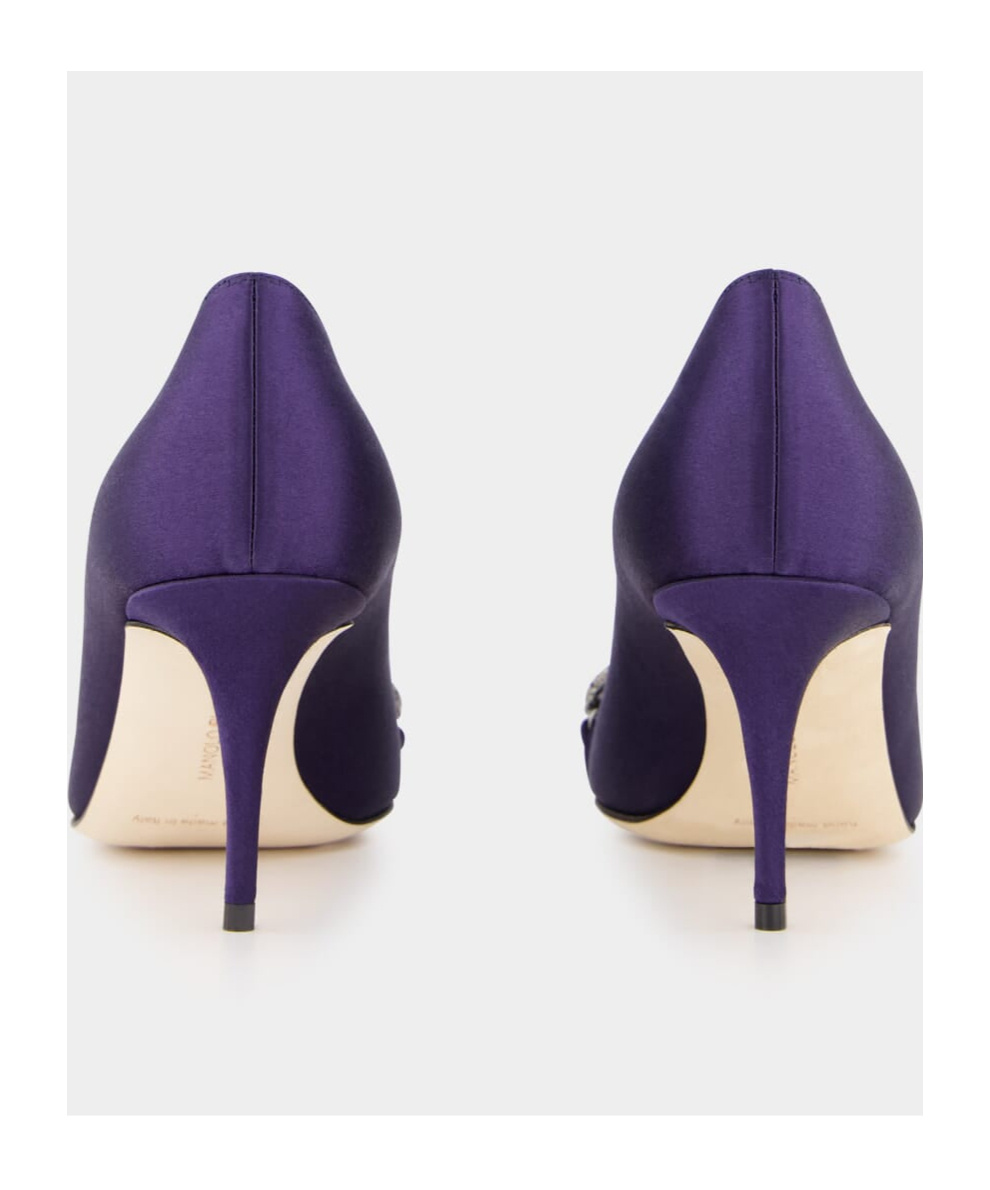 Manolo Blahnik Pointed Toe High Heels In Blue