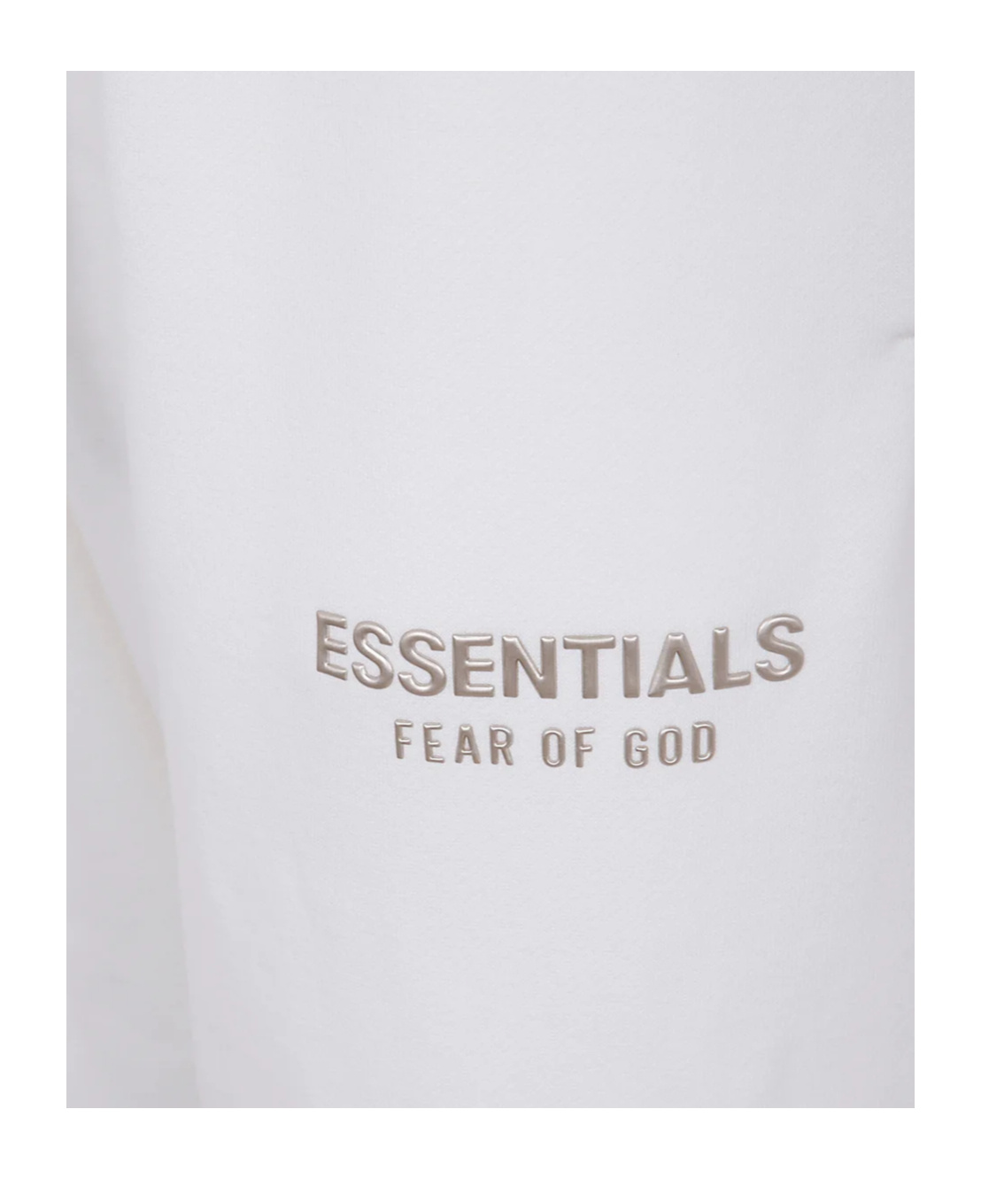 Essentials Emblem Patch Drawstring Sweatpants In White