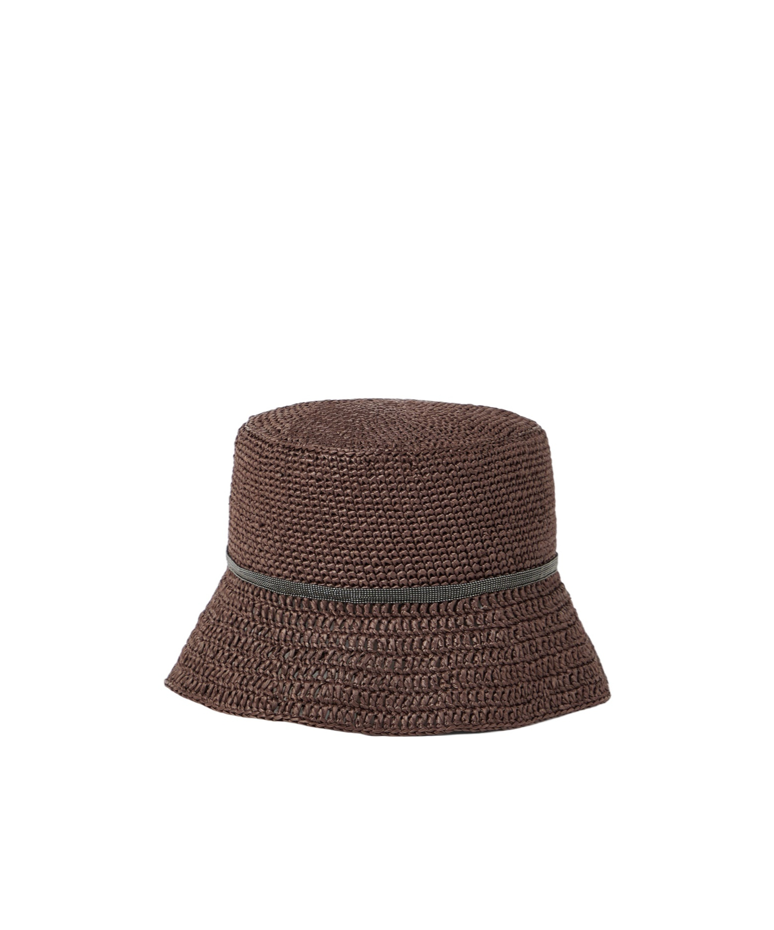 Brunello Cucinelli Monili-chain Bucket Hat In Brown