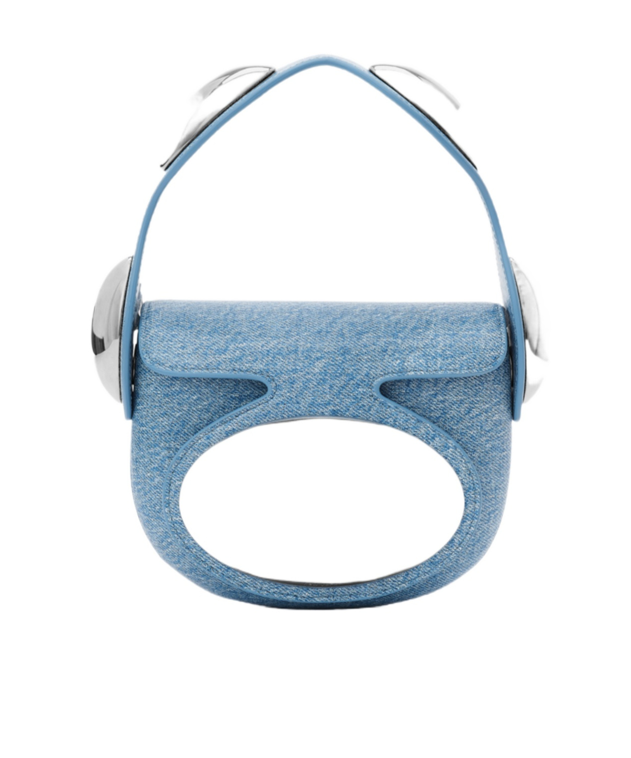 Alexander Wang Dome Leather Mini Bag In Blue