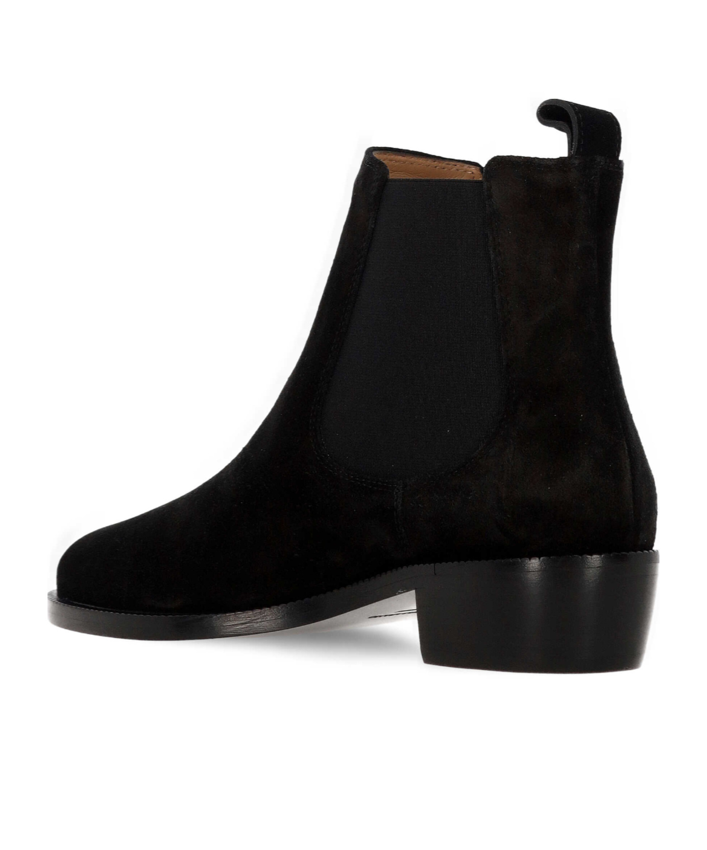 Ferragamo Suede Chelsea Ankle Boots With Elastic Band In Black