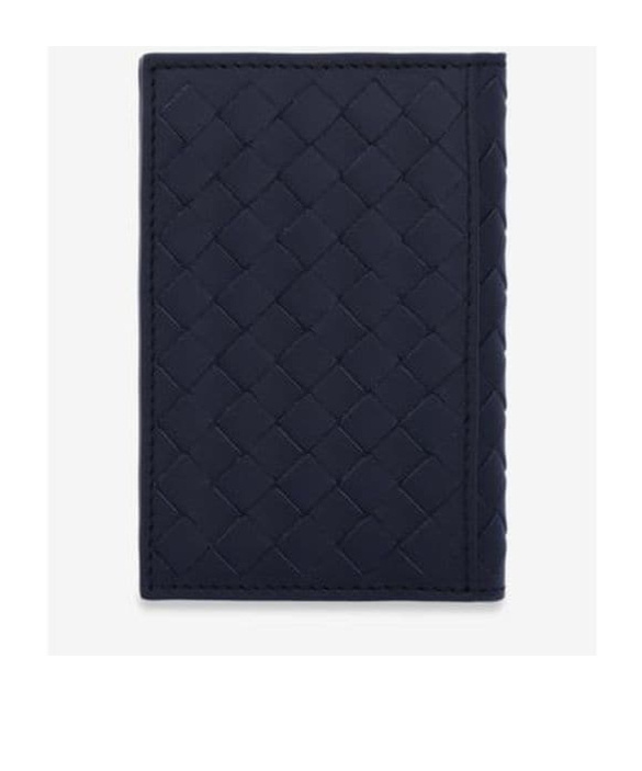 Bottega Veneta Woven Design Wallet In Gold