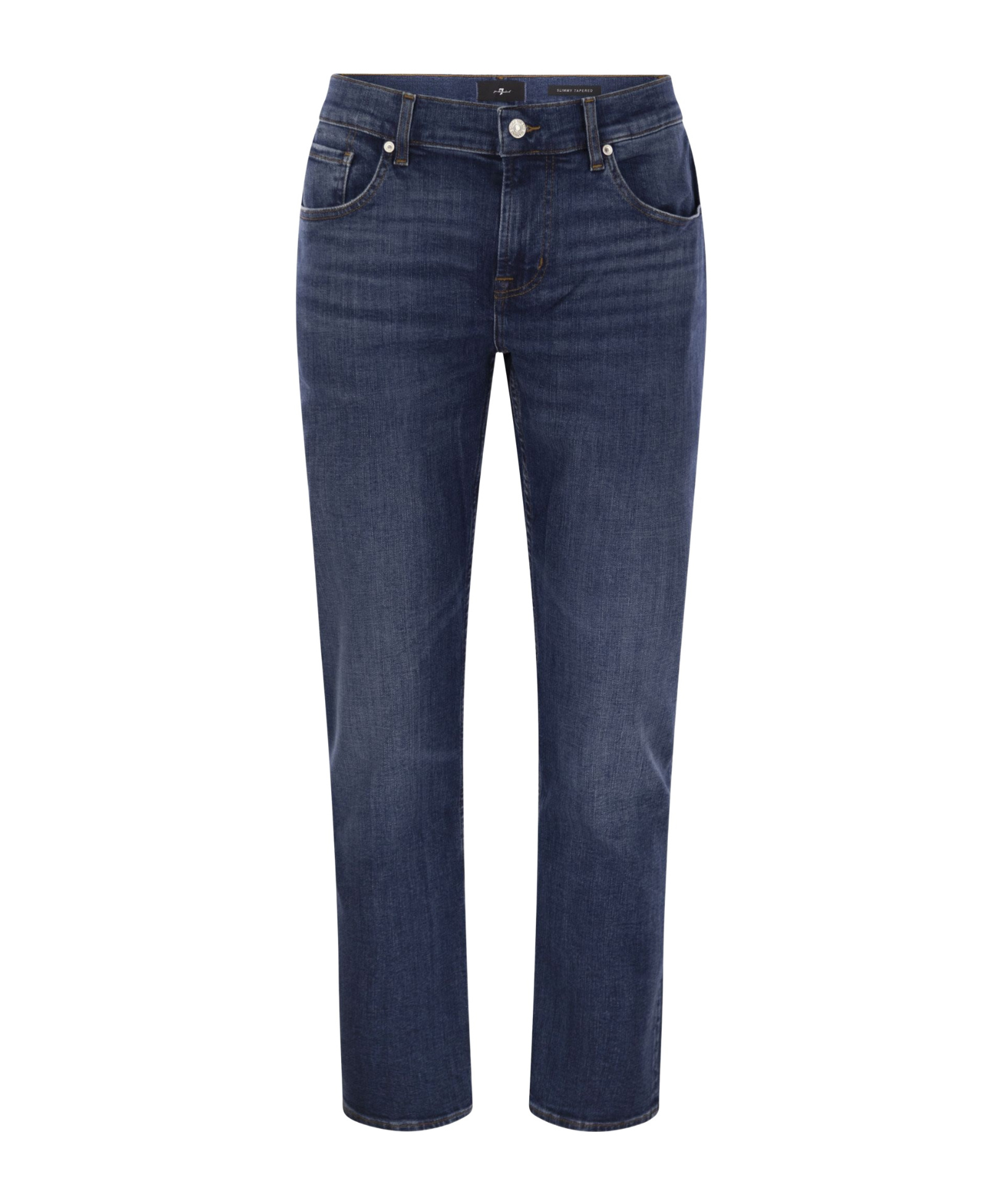 7 For All Mankind Slimmy Tapered - Skinny Medium-waisted Jeans In Blue