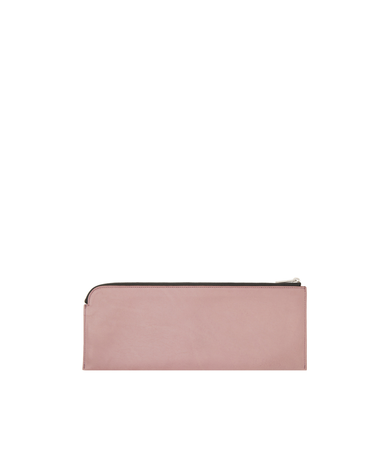 Rick Owens Zipper Wallet In Nude