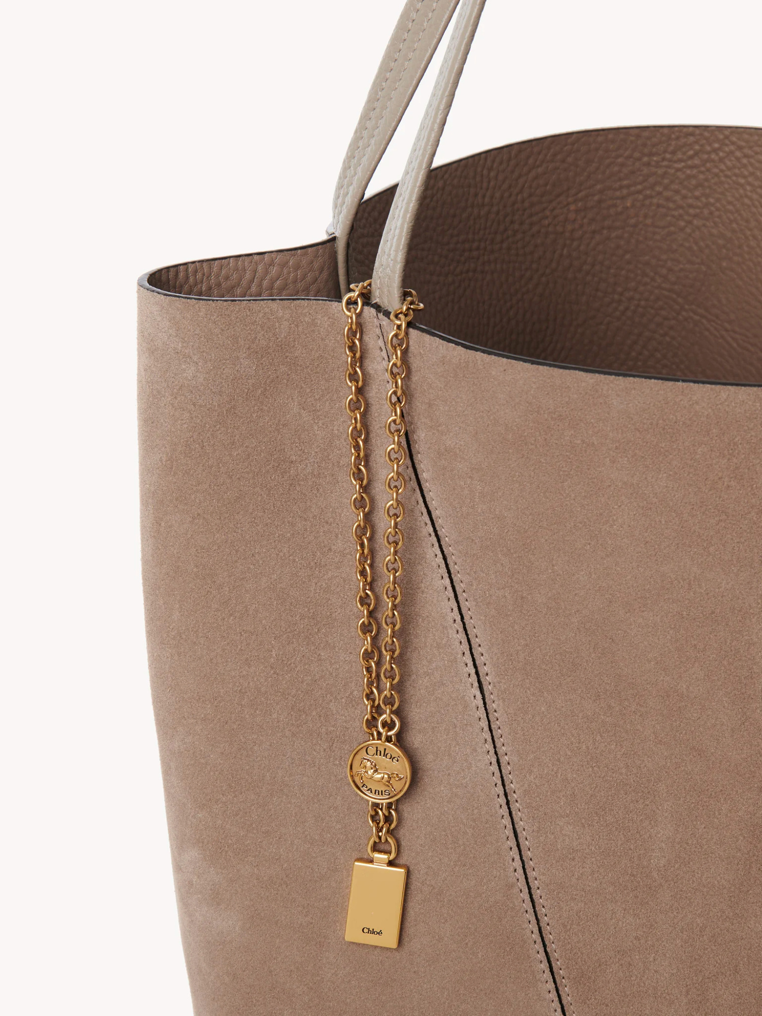 Chloé Large Double-handle Shoulder Bag In Brown