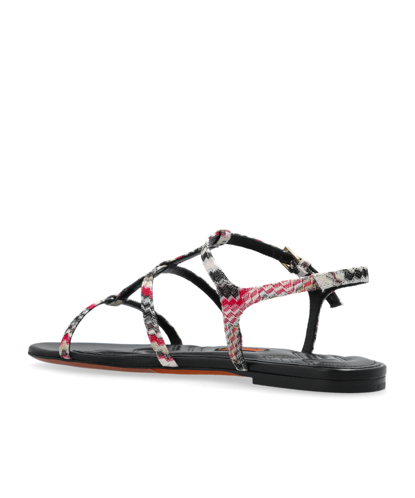 Missoni Zigzag Flat Sandals In Black