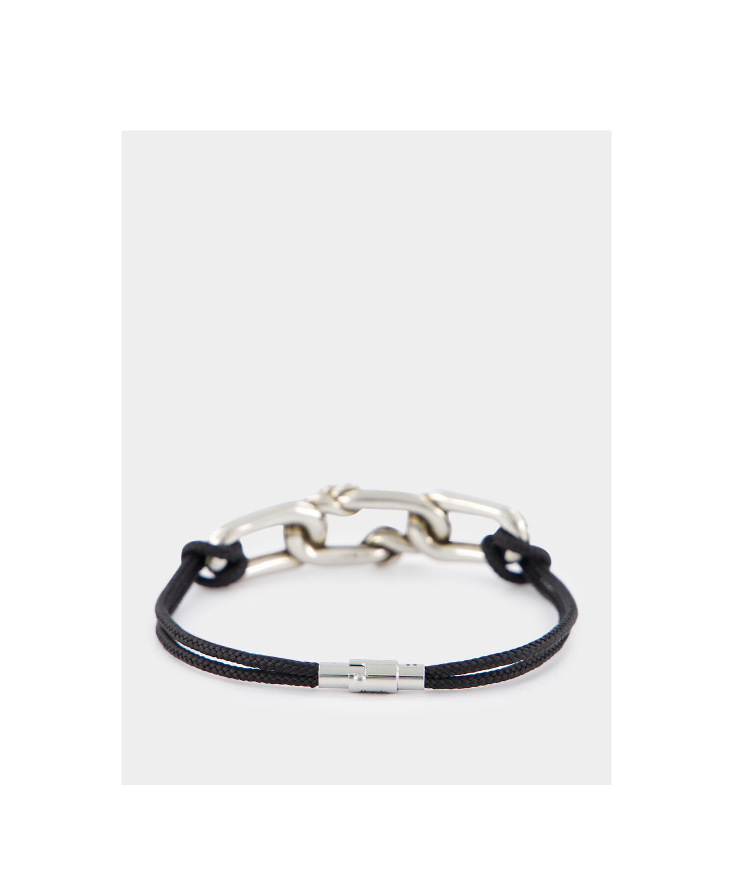 Alexander Mcqueen Rope Loop Bracelet With Brass Detail In Multicolor