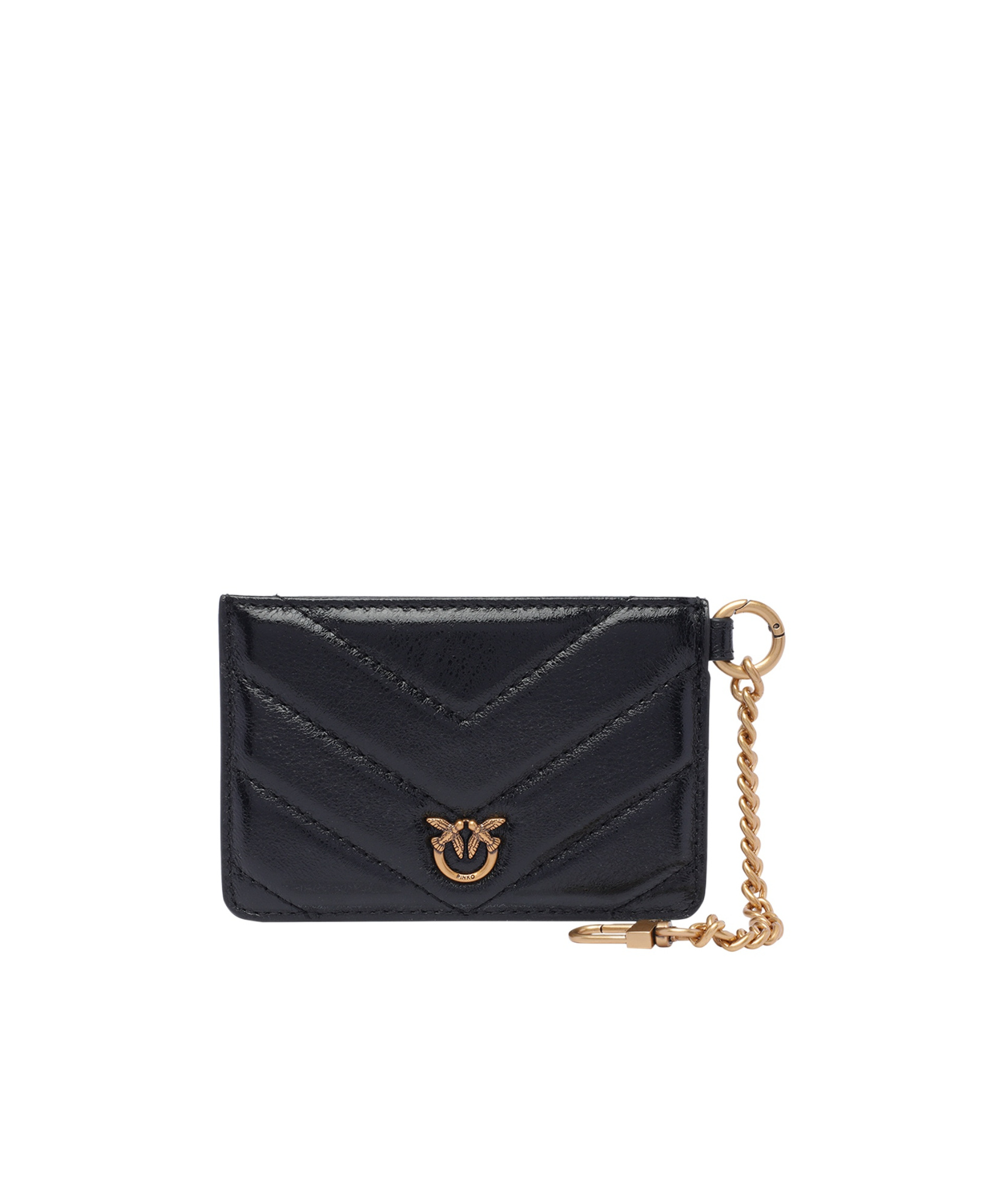 Pinko Love Card Holder In Black