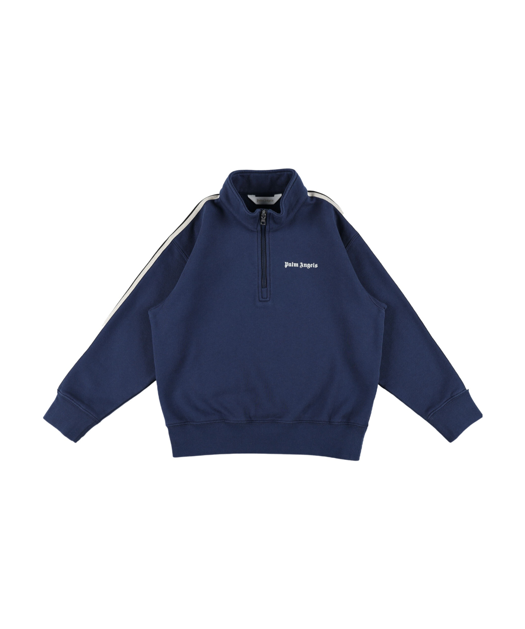 Palm Angels Zip-up Sweatshirt In Blue