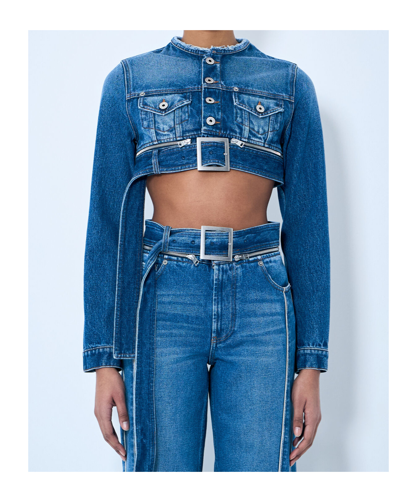 Jean Paul Gaultier Cropped Denim Jacket