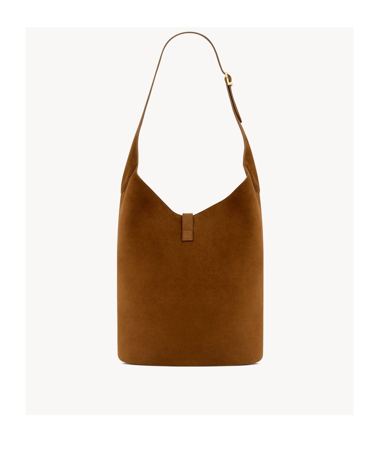 Saint Laurent Le 5 7 Suede Shoulder Bag In Brown