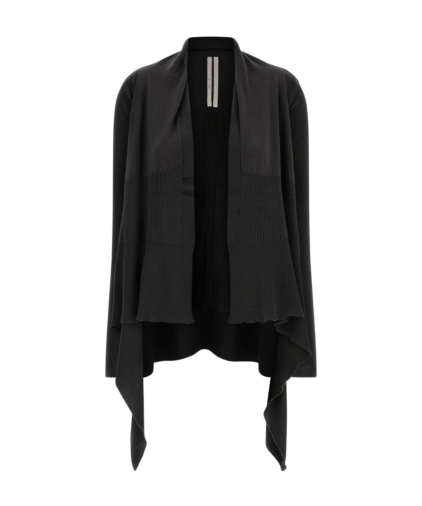 Rick Owens Long-sleeved Cardigan In Black