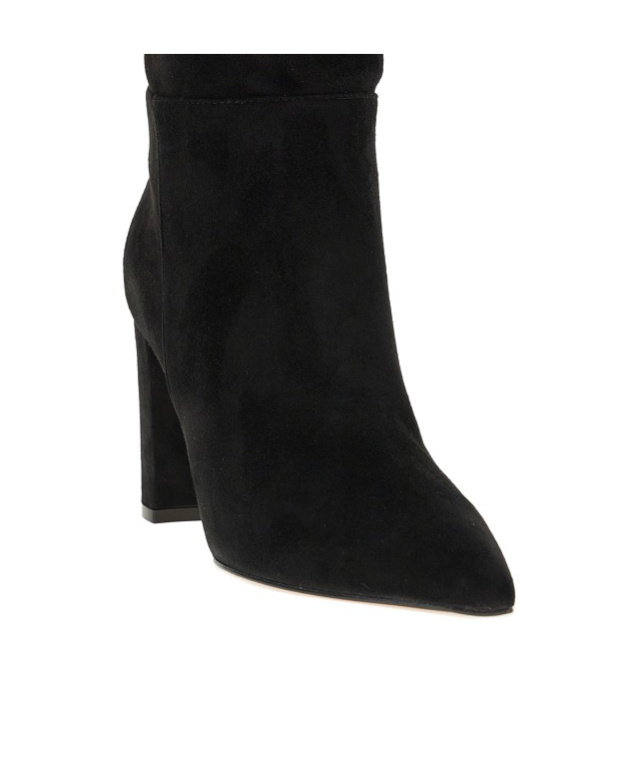 Gianvito Rossi Almond Toe Block Heel Knee-high Suede Boots