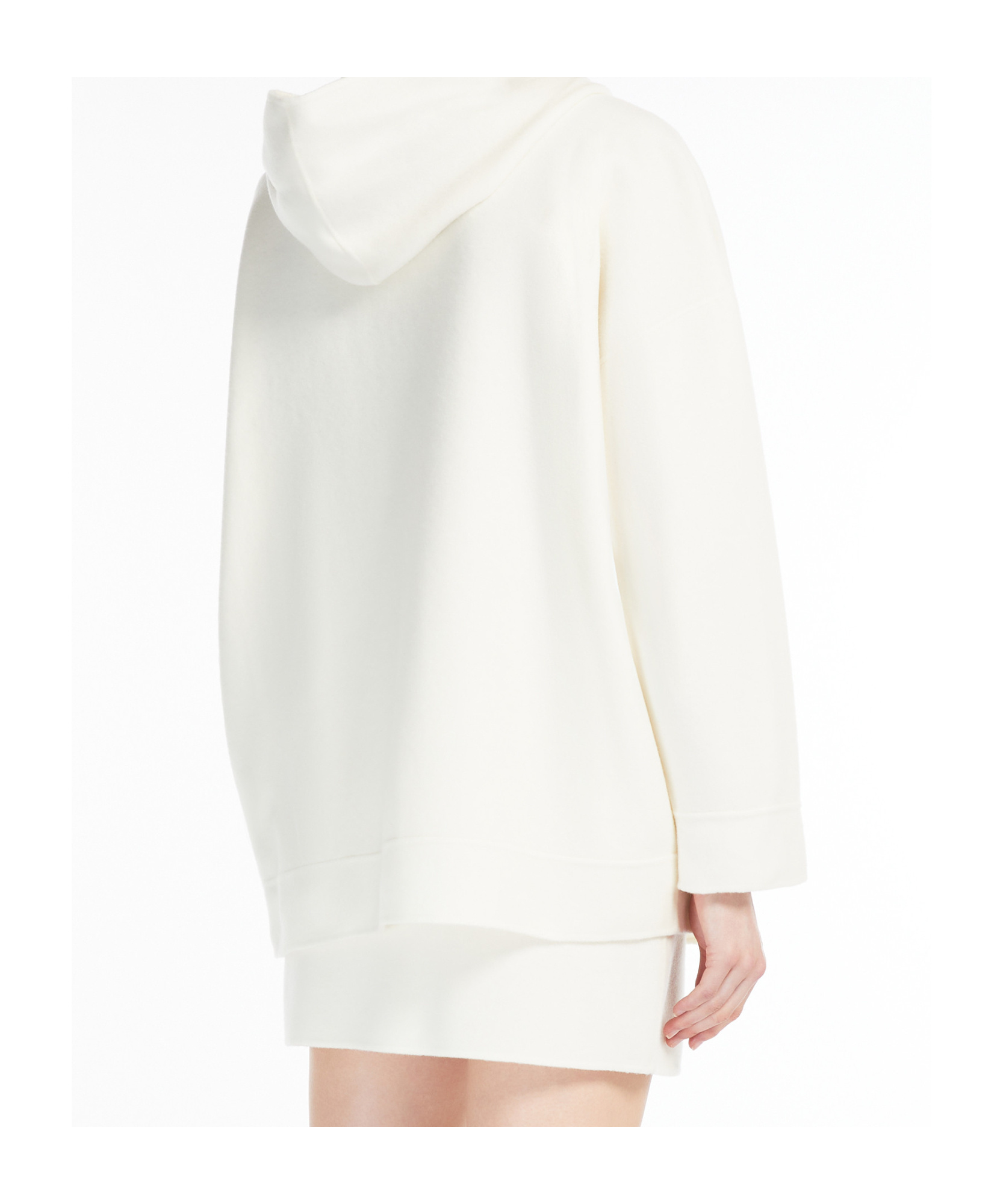 Max Mara Cashmere Wool Sweatshirt In White