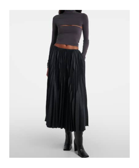 Alaïa Second-skin Cropped Cutout Top In Brown