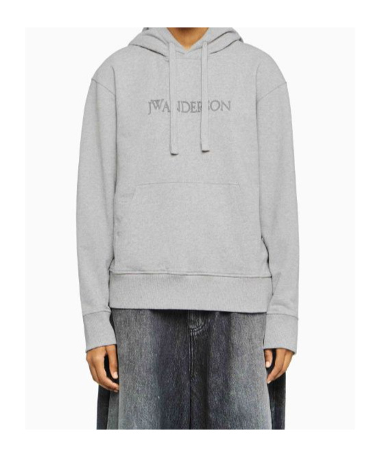 Jw Anderson J.w.anderson 'logo Embroidery' Sweatshirt In Gray