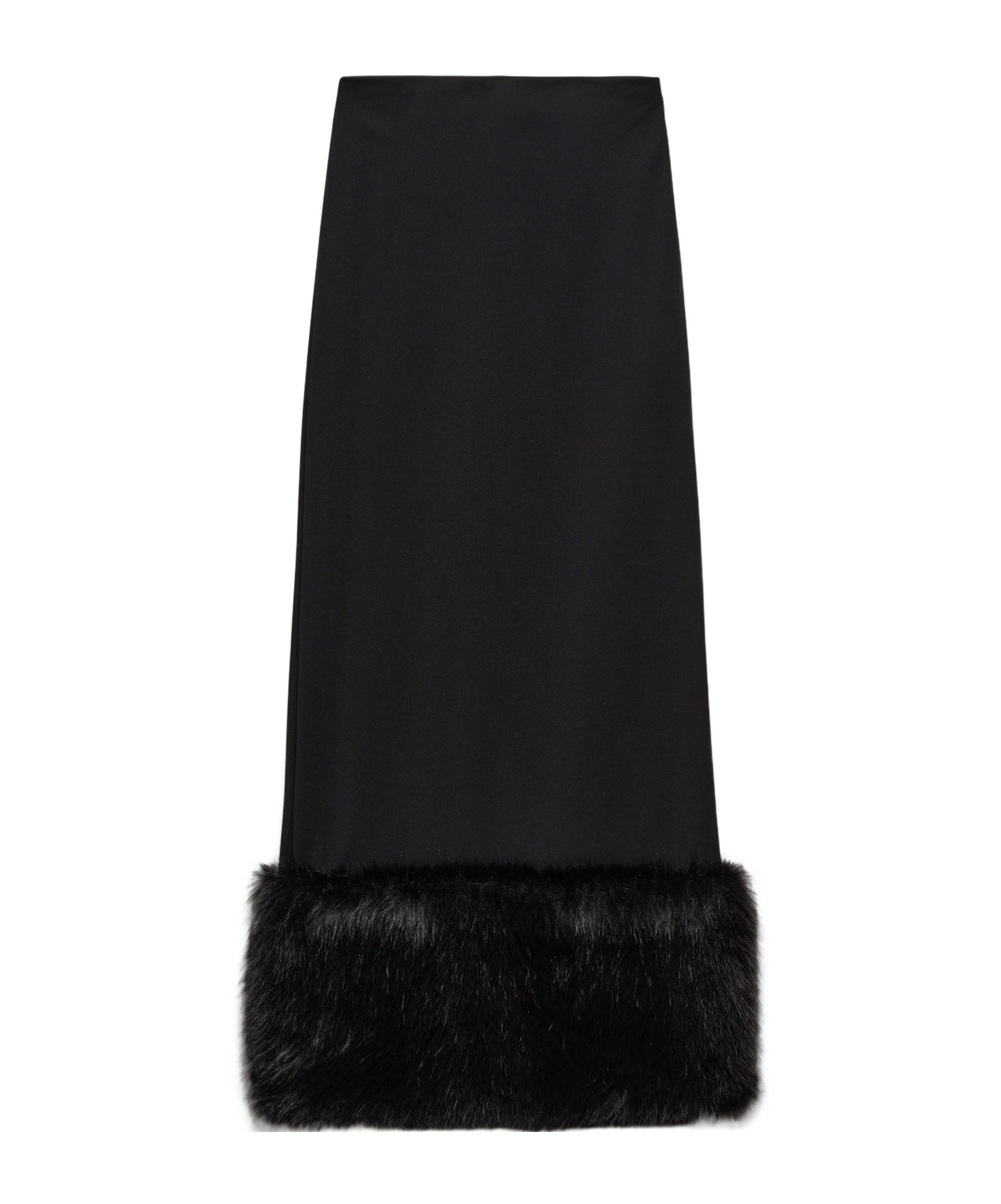 Prada Stretch Jersey Skirt In Black