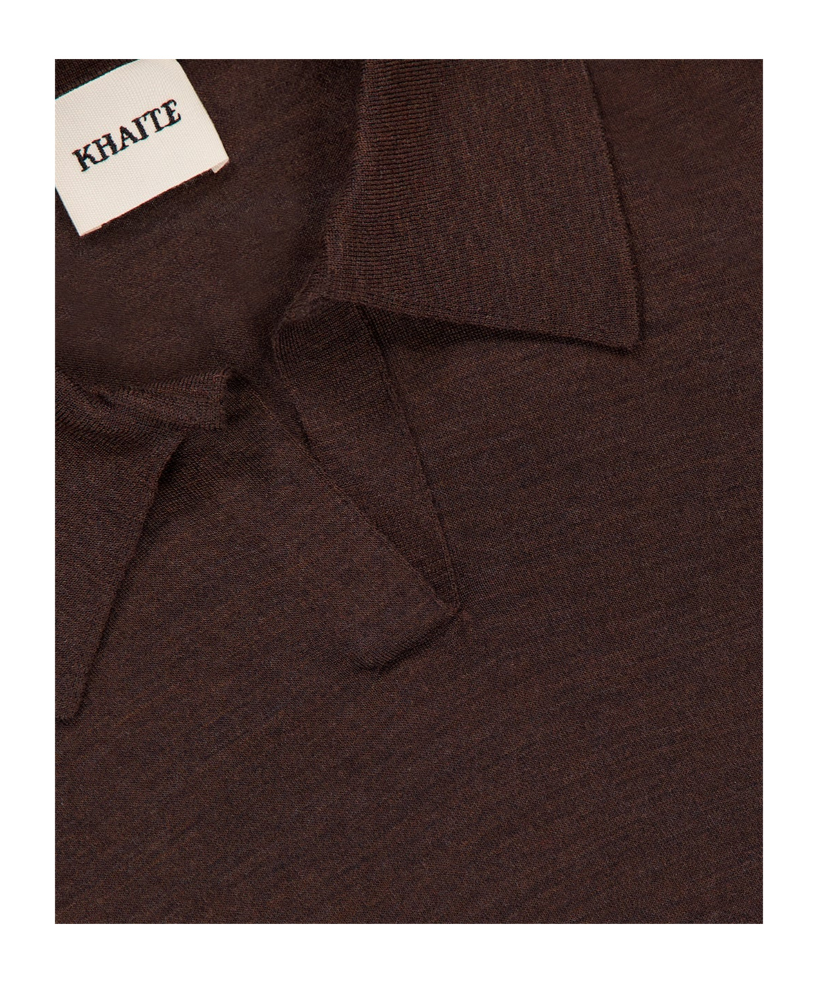 Khaite Morgane Wool-blend Polo Sweater In Black