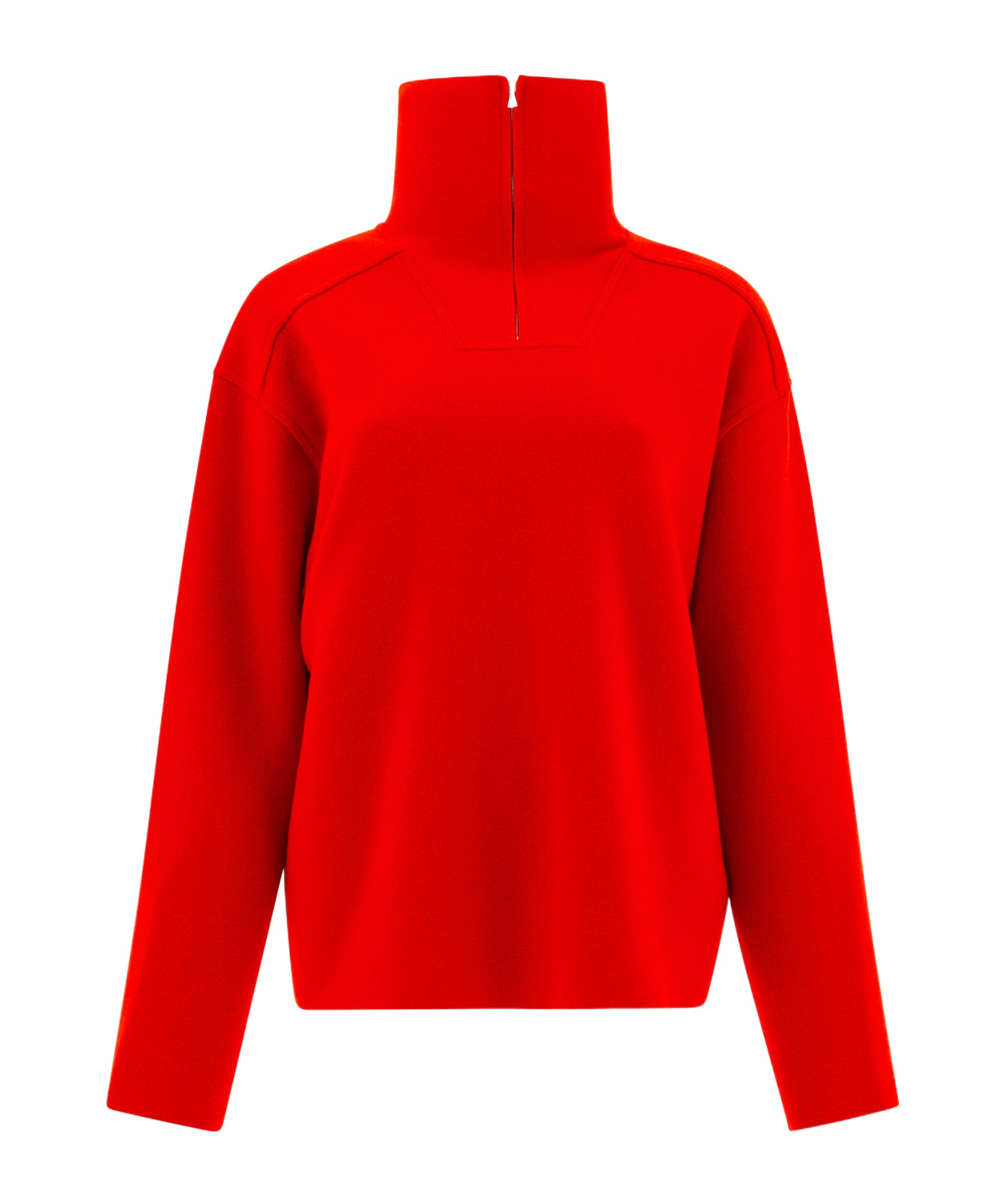 Auralee Bright Red Wool Milano Sweater In Red