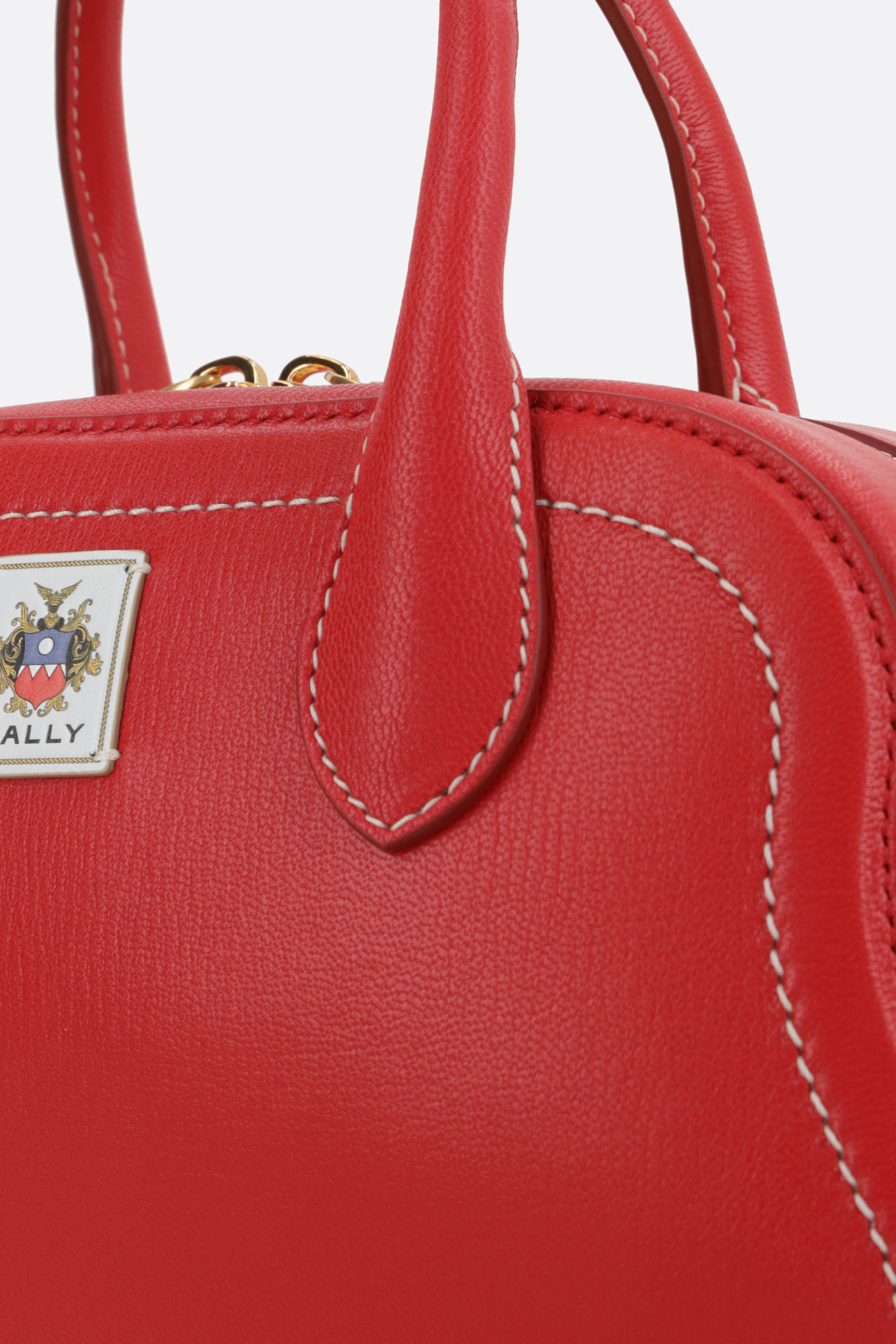 Bally Logo-patch Tote Bag In Red