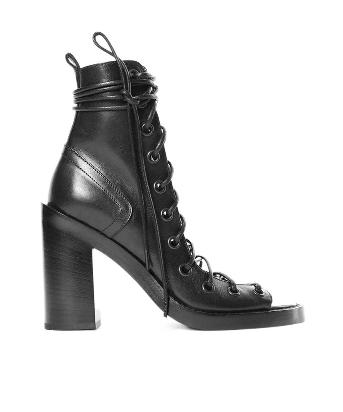 Ann Demeulemeester Bernardina Lace-up Sandals In Black