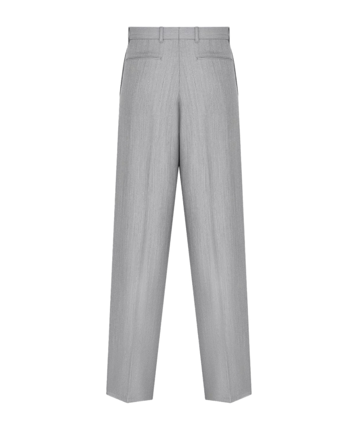 Dior Homme Regular Fit Straight Leg Trousers In Gray