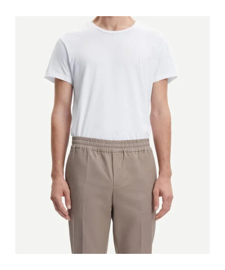 Samsoe & Samsoe Elastic Casual Pants In Brown