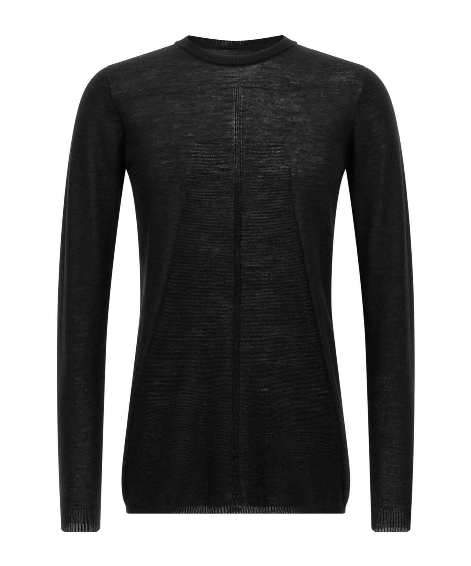 Rick Owens Dark Olive Oversized Level Sweater In Black