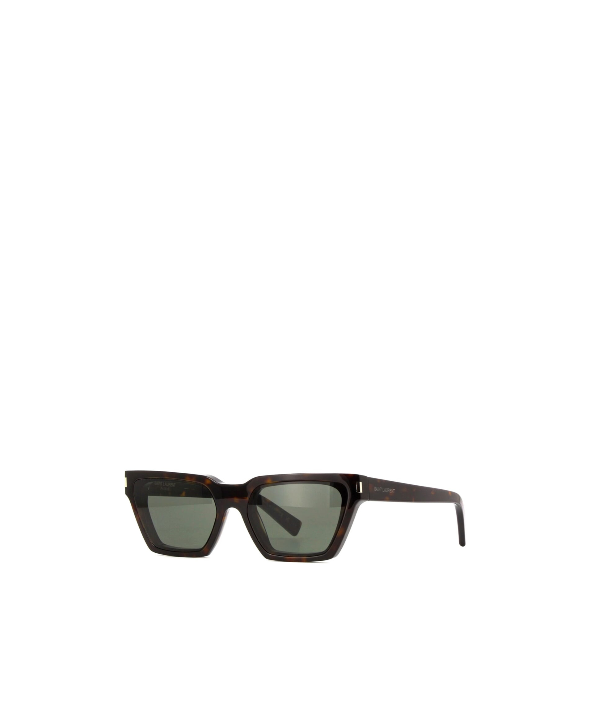 Saint Laurent Logo-engraved Cat-eye Sunglasses In Gray