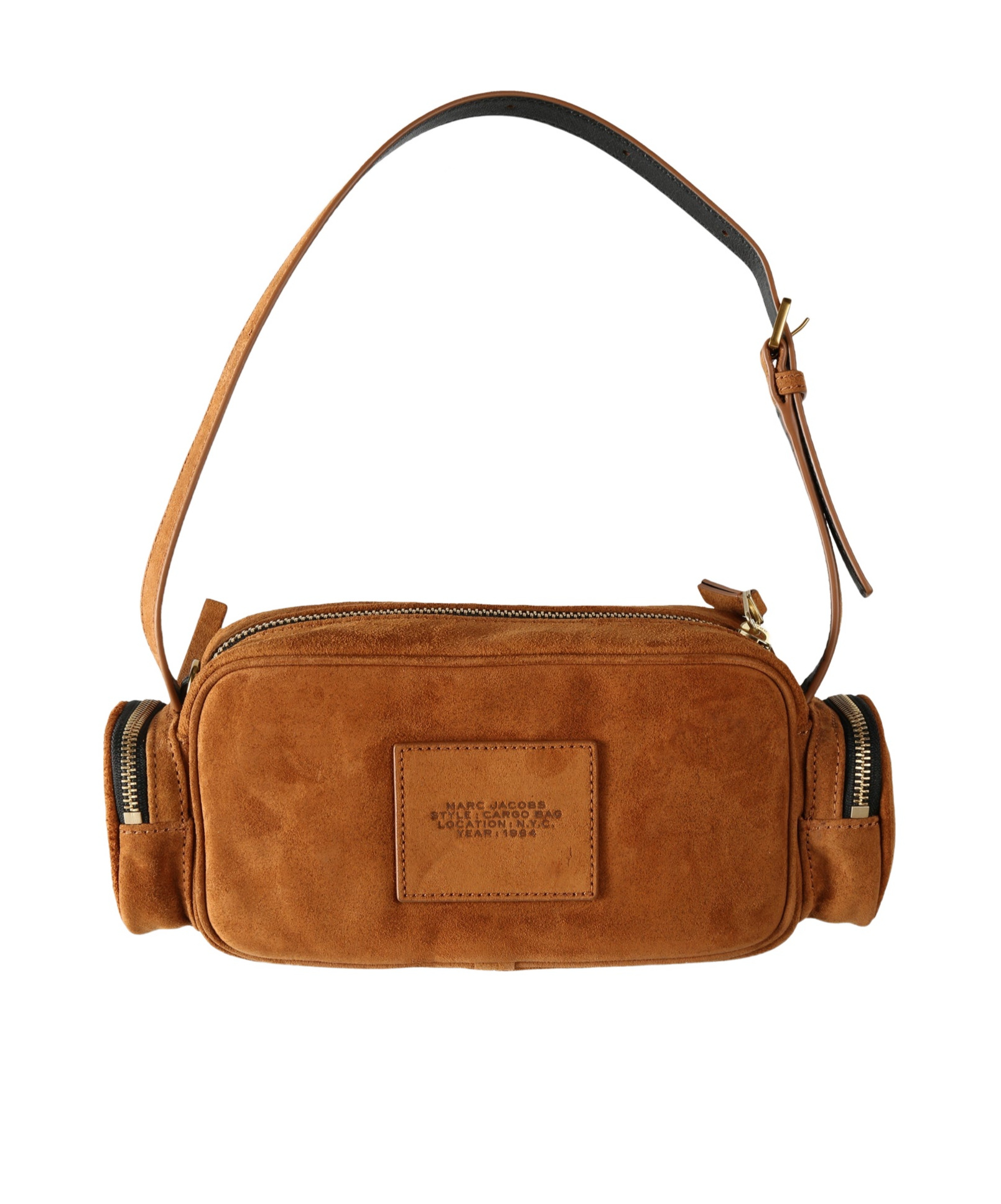 Marc Jacobs Zipper Shoulder Bag In Brown