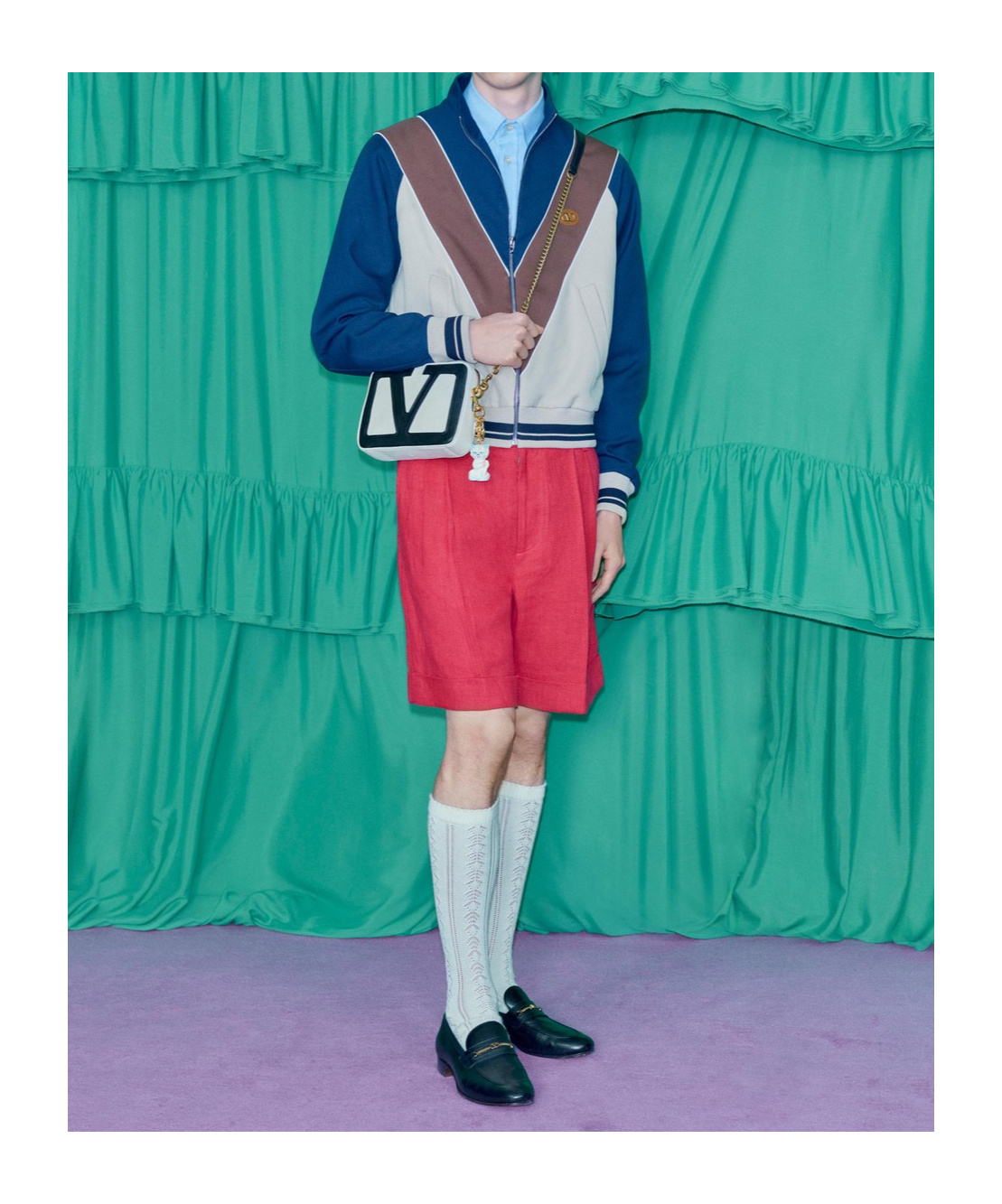 Valentino Garavani Zip-up Sweatshirt With Vlogo Patch In Black