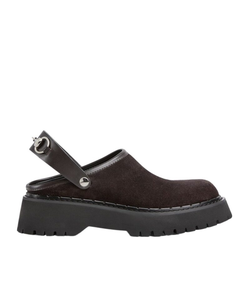 Gucci Gum Horsebit Belt Mules In Brown