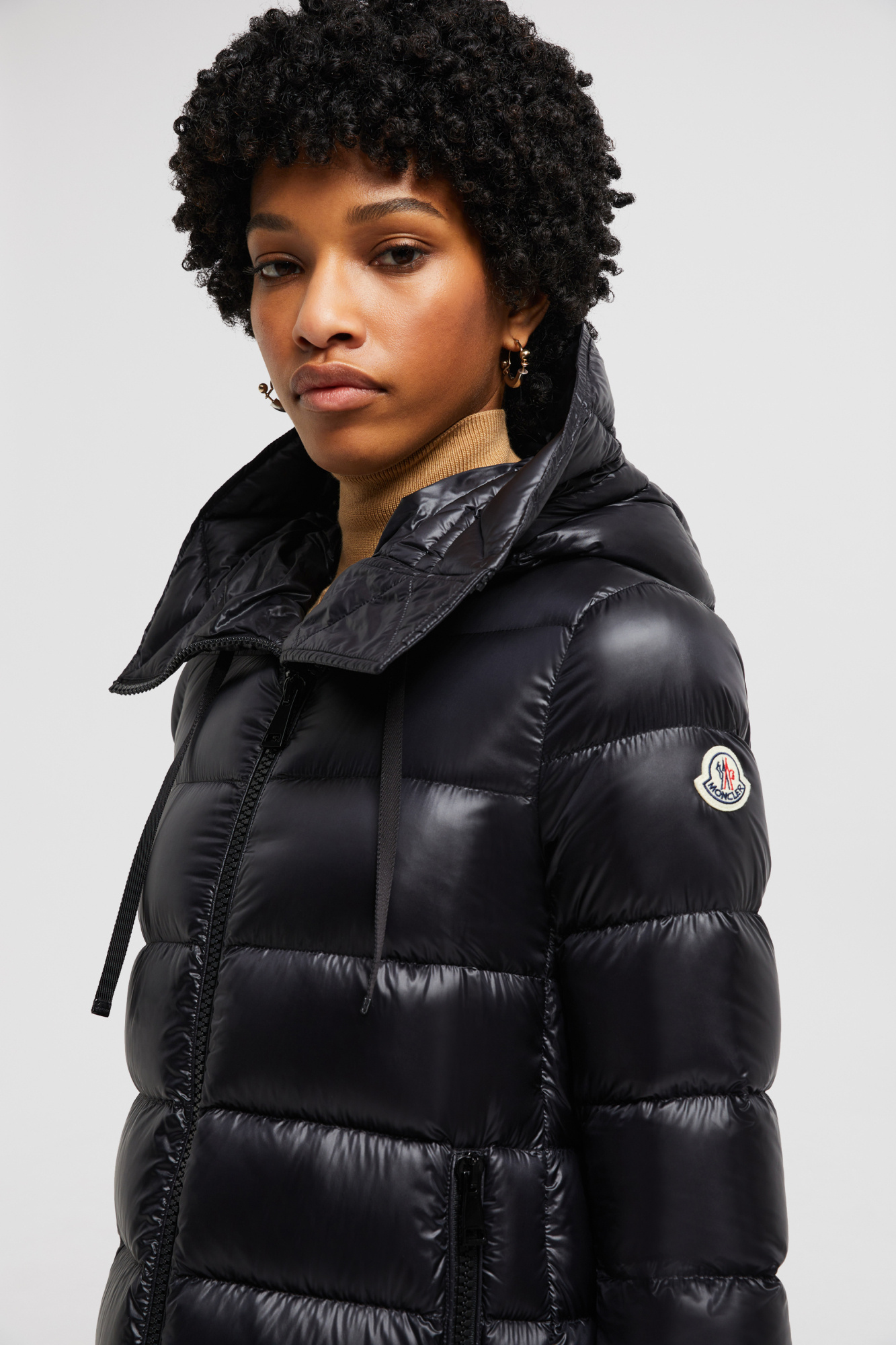 Shop Moncler Suyen Long Down Jacket In Black