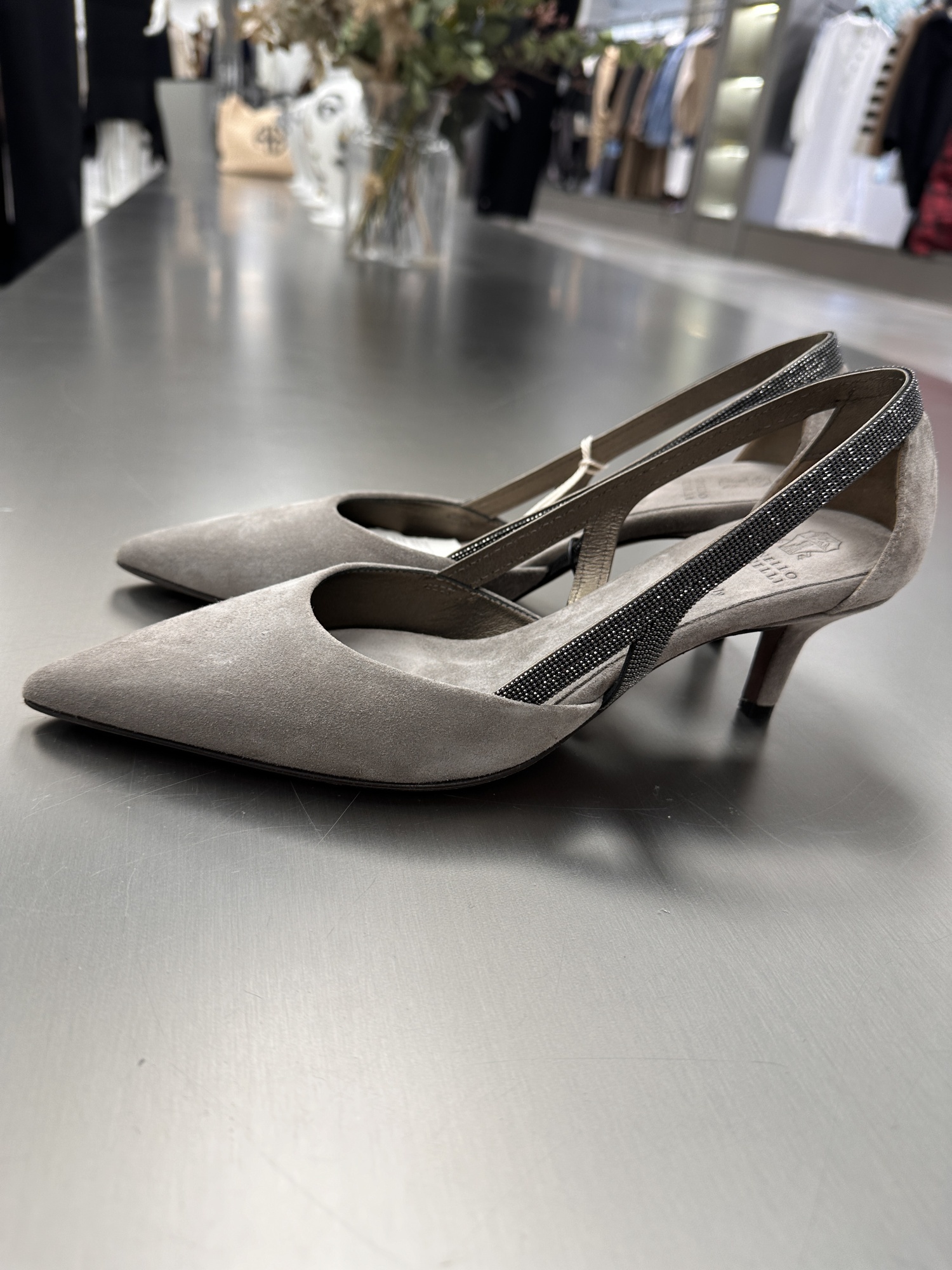 Brunello Cucinelli Tie High Heels In Black