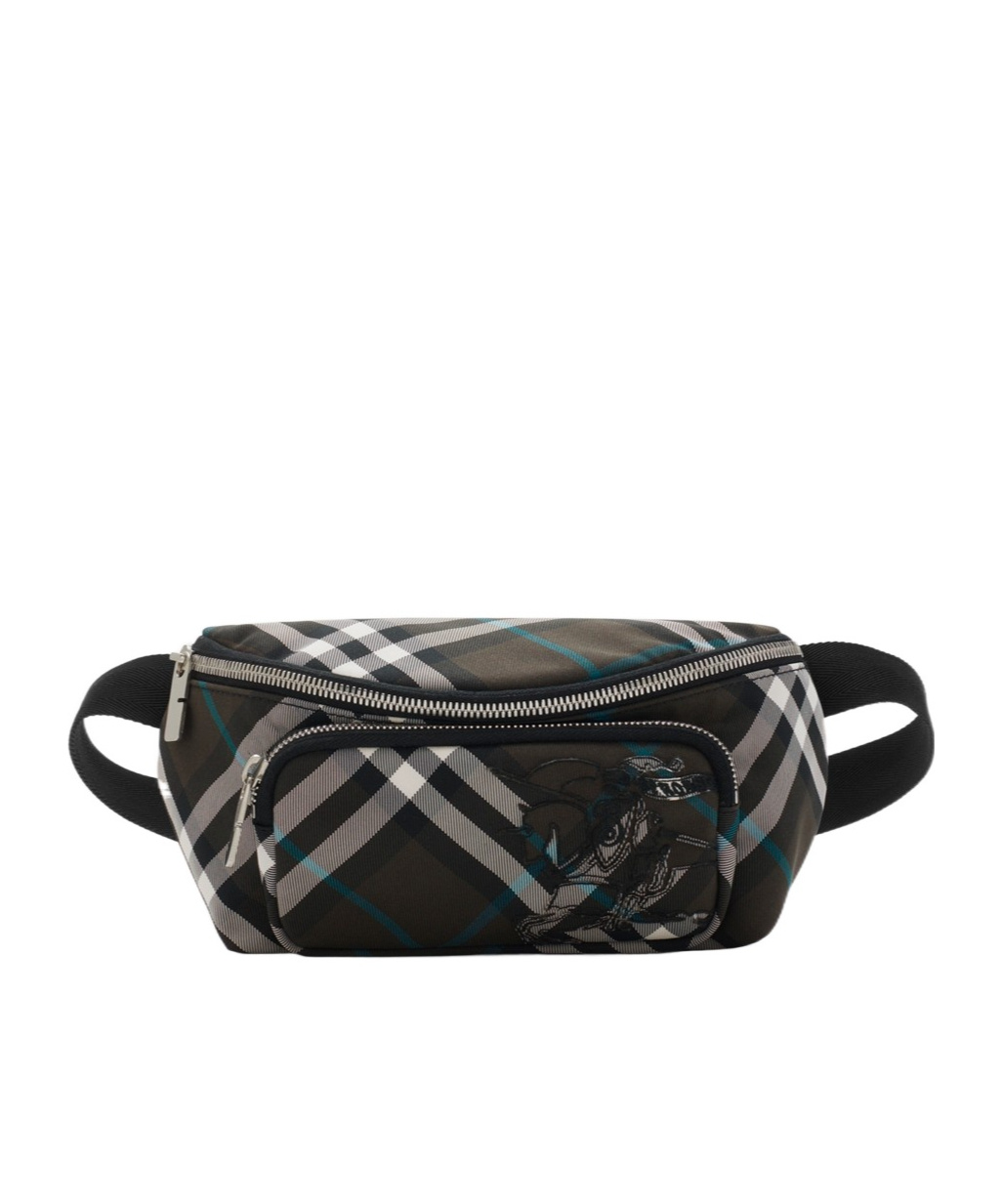 Burberry Small Check Pattern Belt Bag In Snug