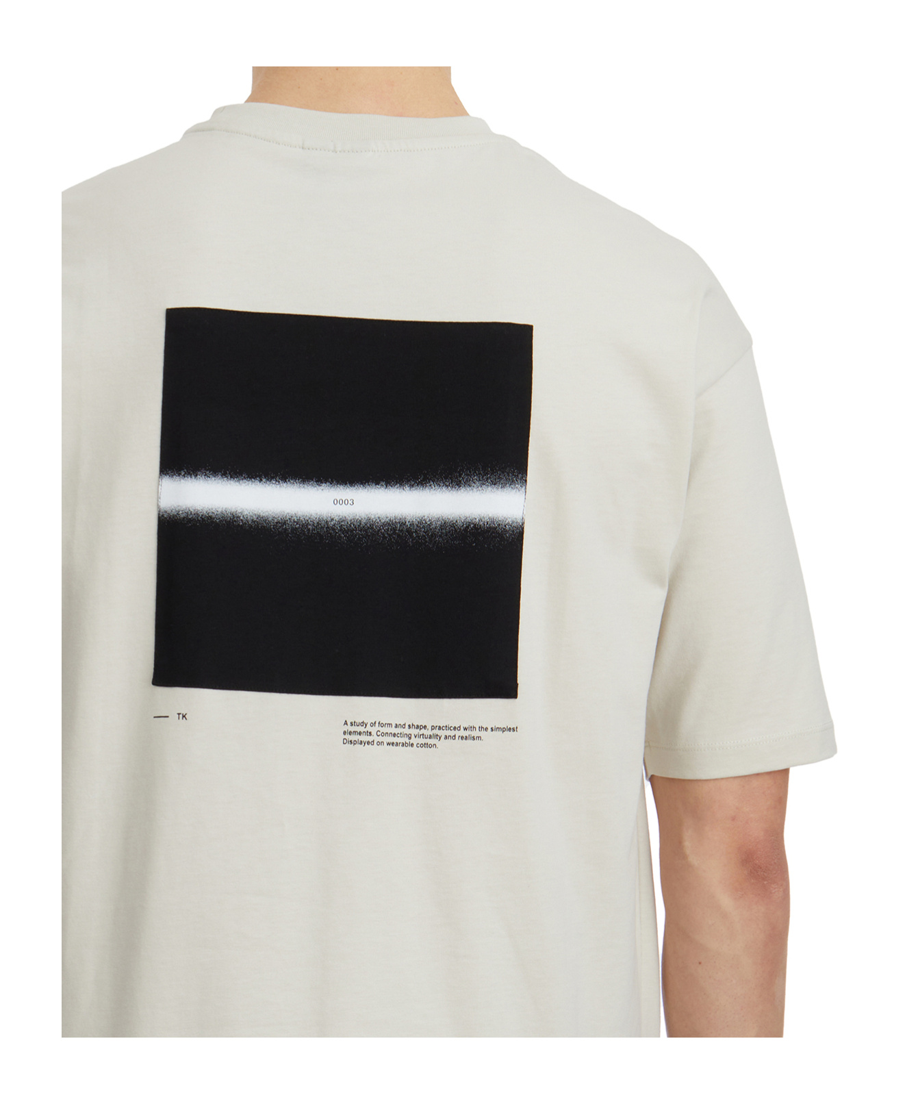 Thom Krom T-shirt In Cotone Con Stampa In White