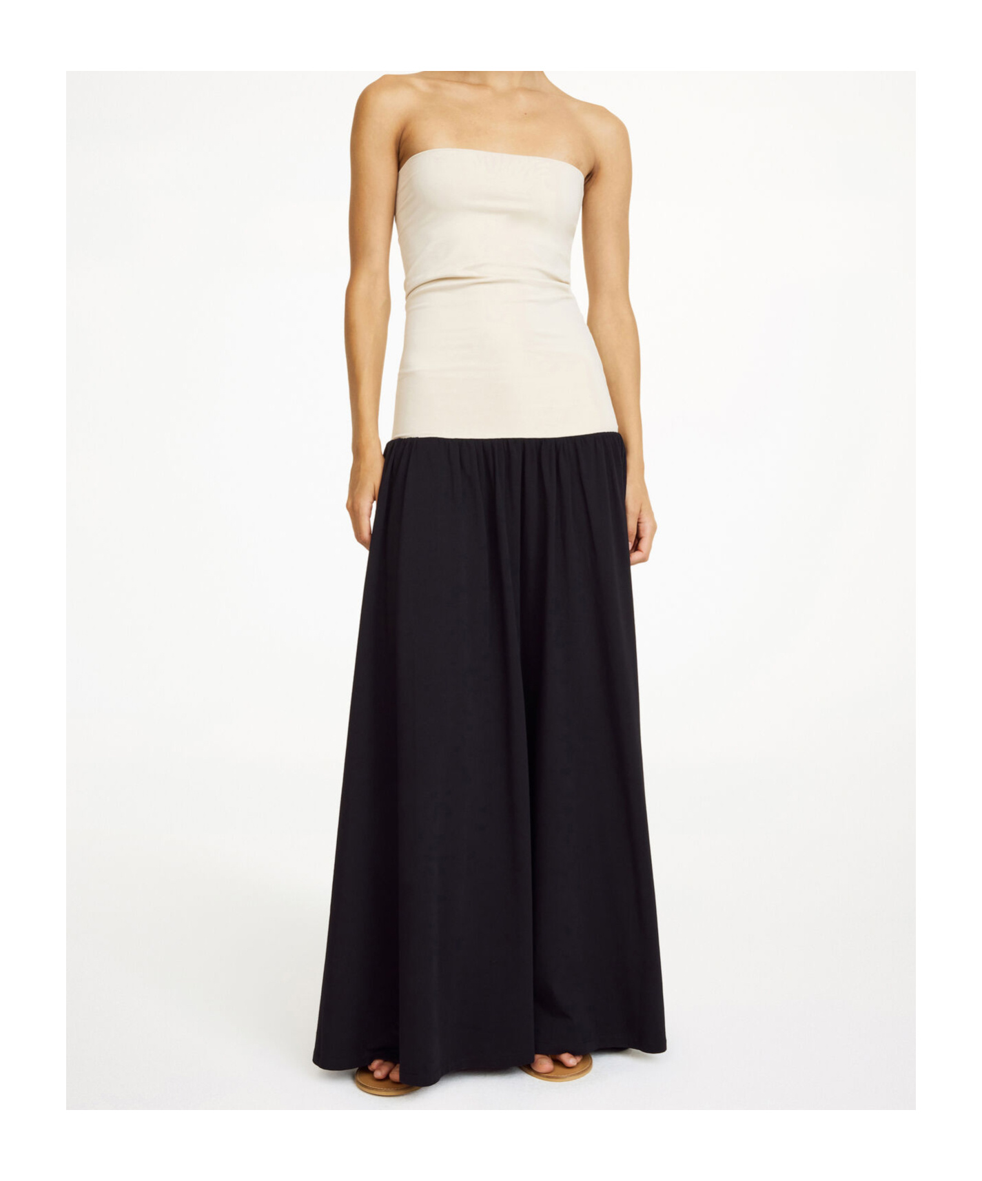 By Malene Birger Marciella Strapless Colour-block Maxi Dress