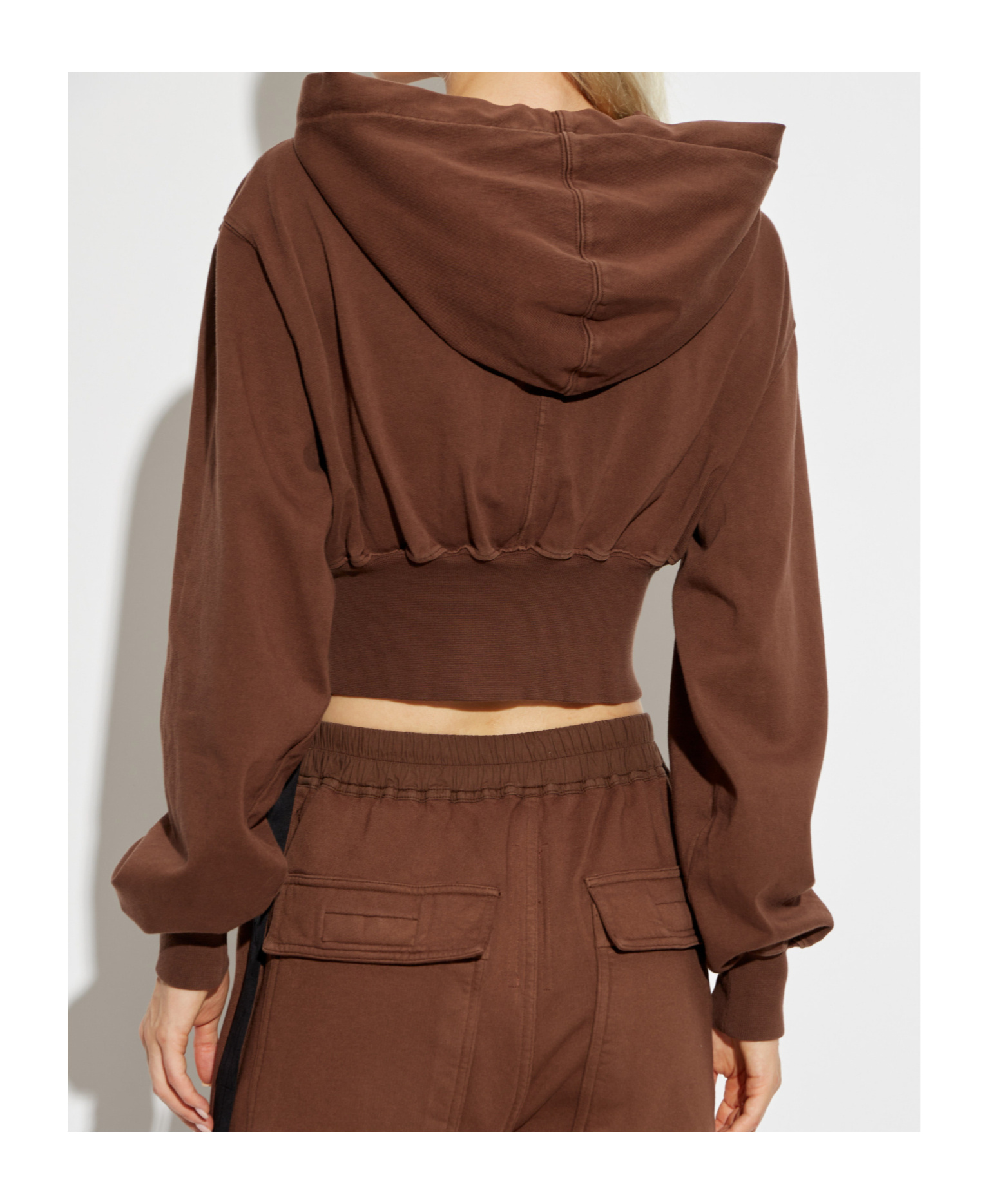 Rick Owens Drkshdw Brown Porterville Tatlin Zipped Hoodie In Brown