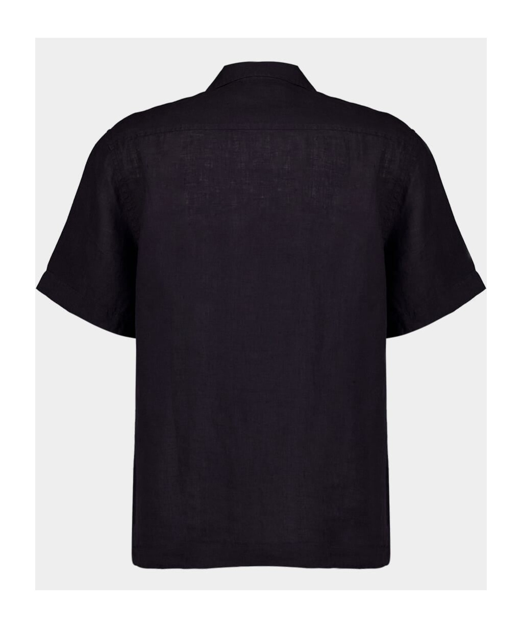 Frescobol Carioca Short-sleeved Shirt In Black