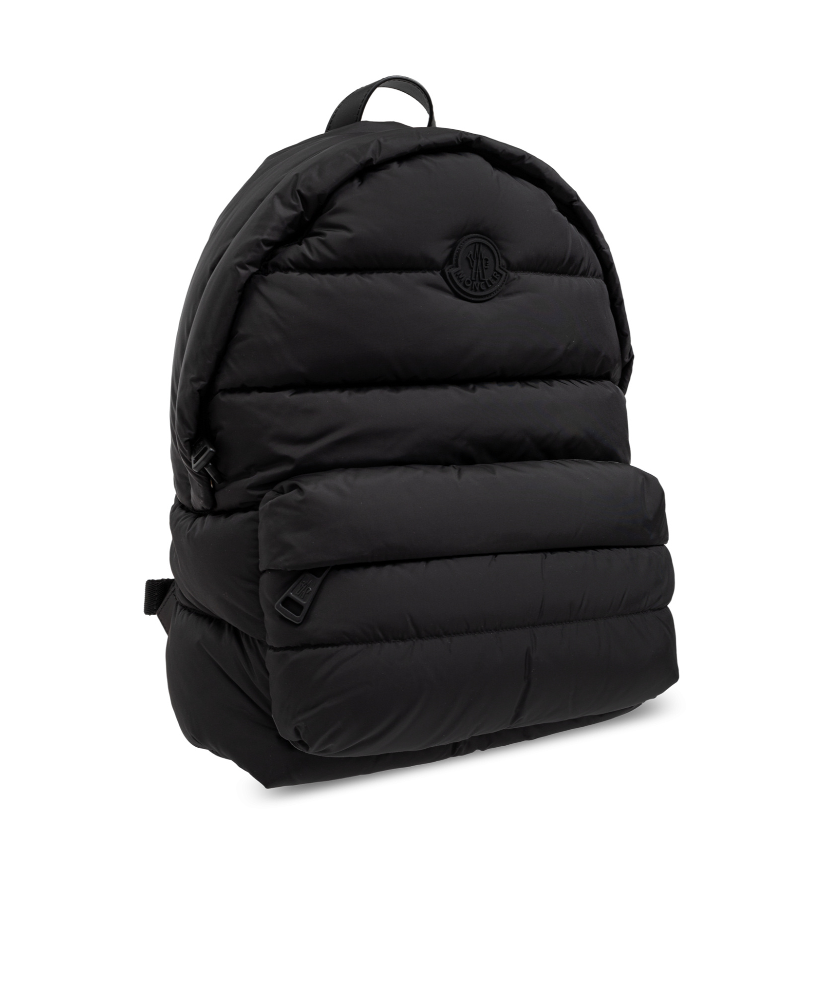 Moncler Pierrick Logo Patch Padded Backpack In Black