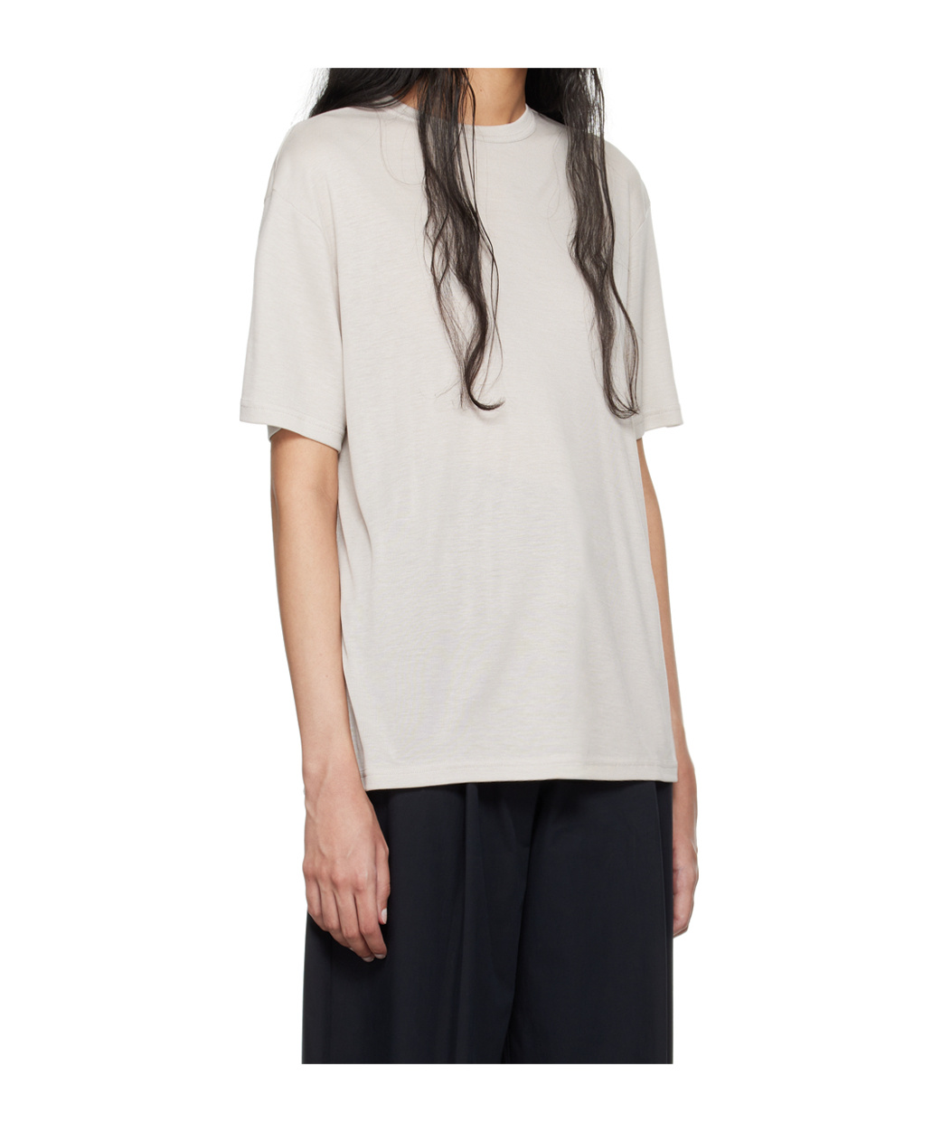 Shop Studio Nicholson Item O-neck Short-sleeved T-shirt In White