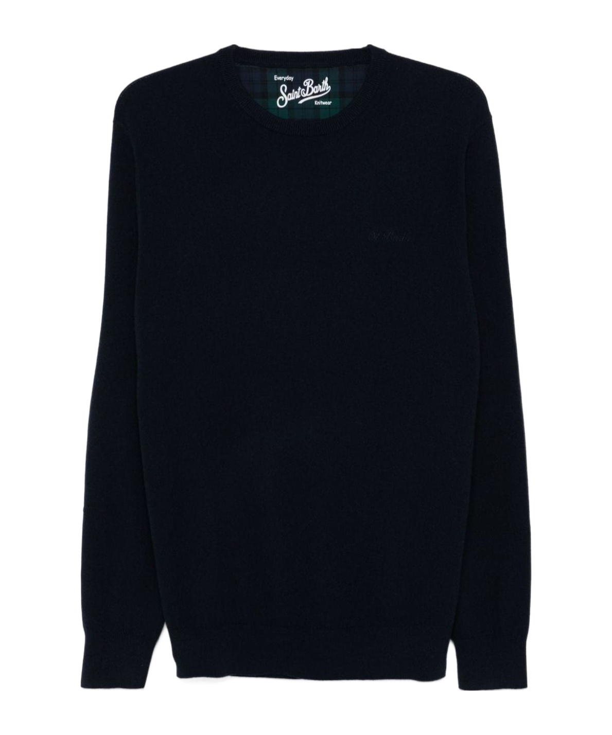 Shop Mc2 Saint Barth Long-sleeved Sweater In Black