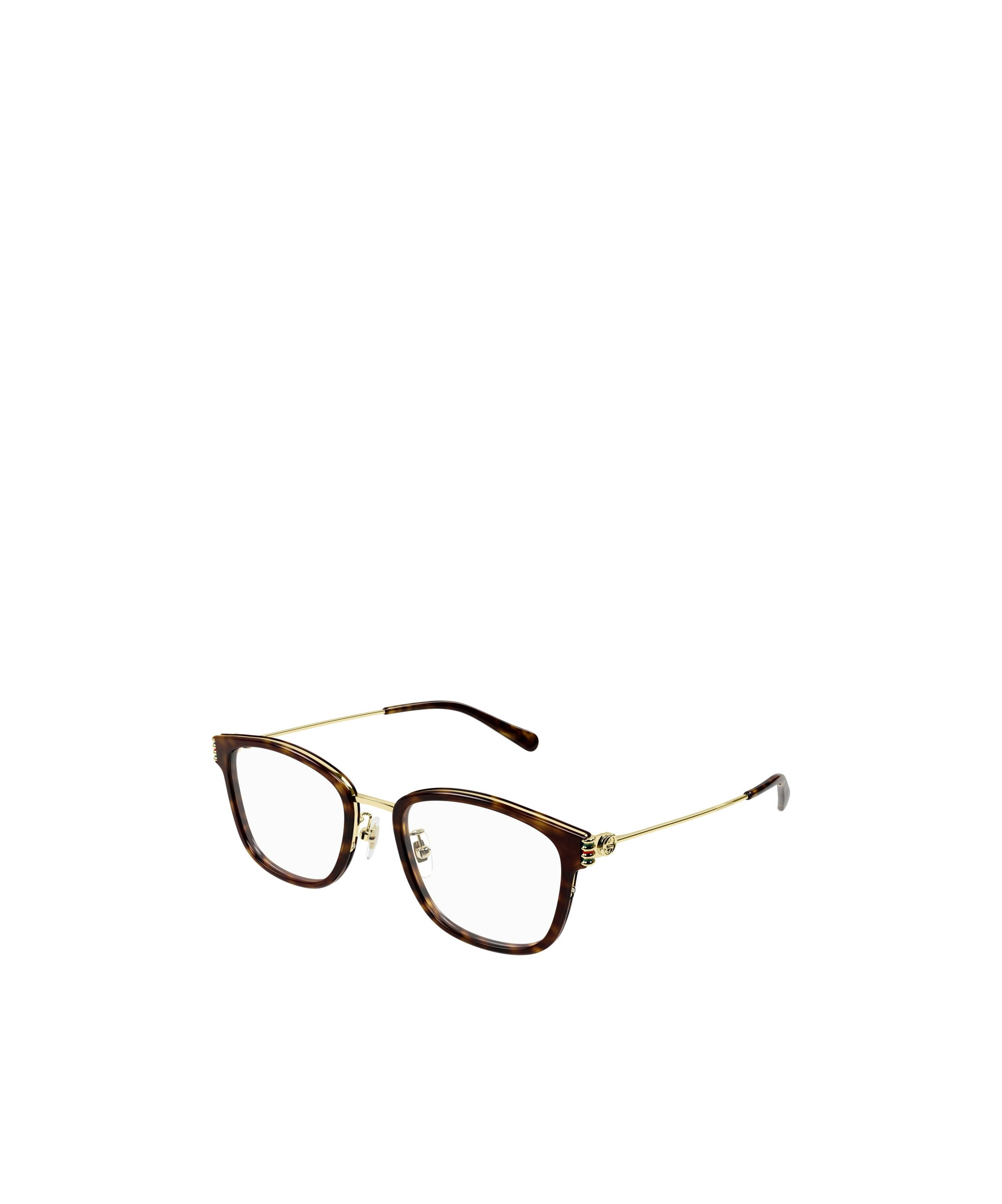 Gucci Eyewear Square Frame Glasses In Brown