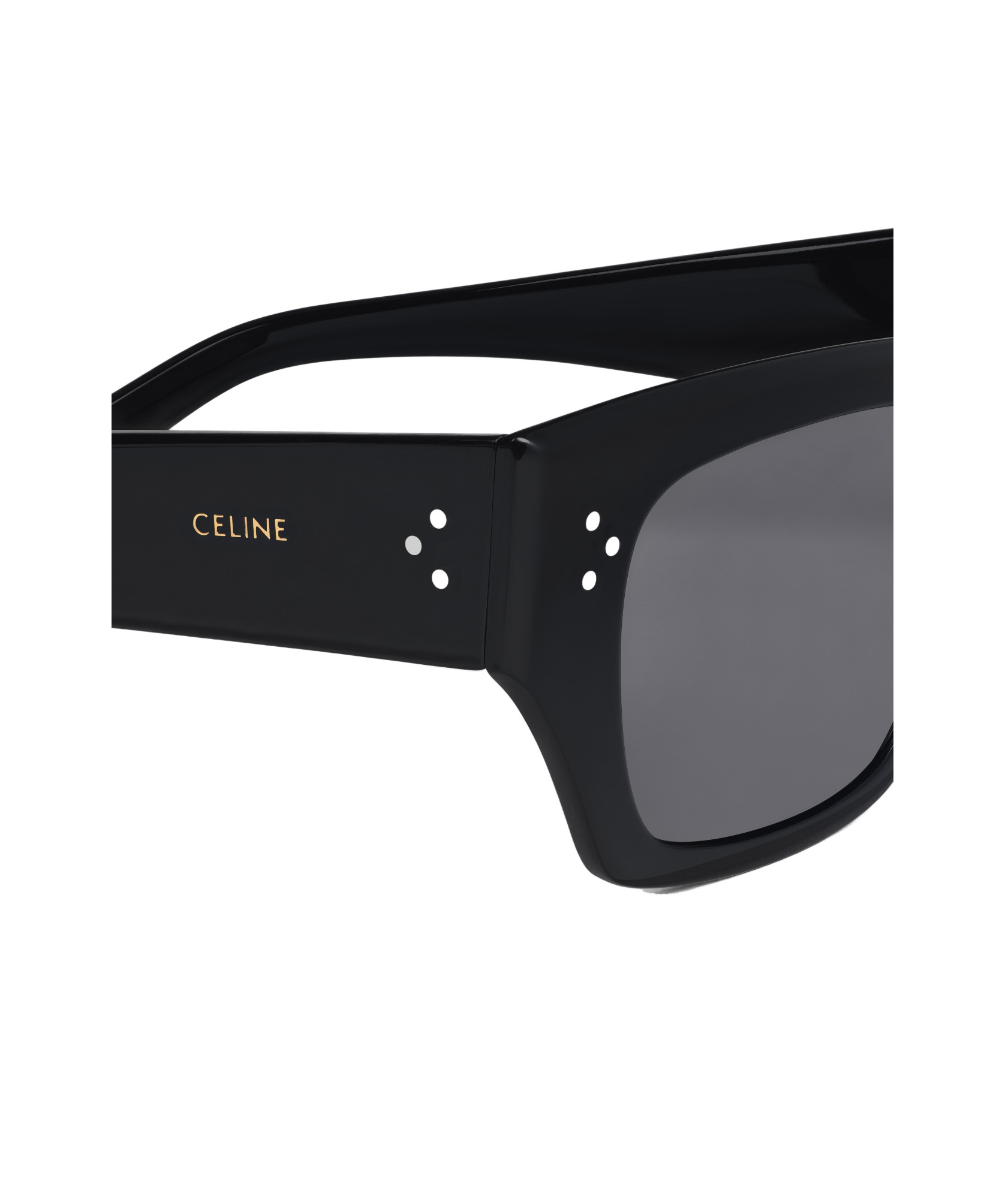 Celine Logo Flat Mirror In Gray
