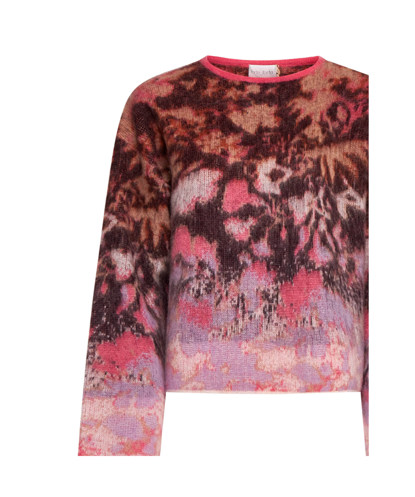 Shop Forte Forte Long-sleeved Sweater In Red