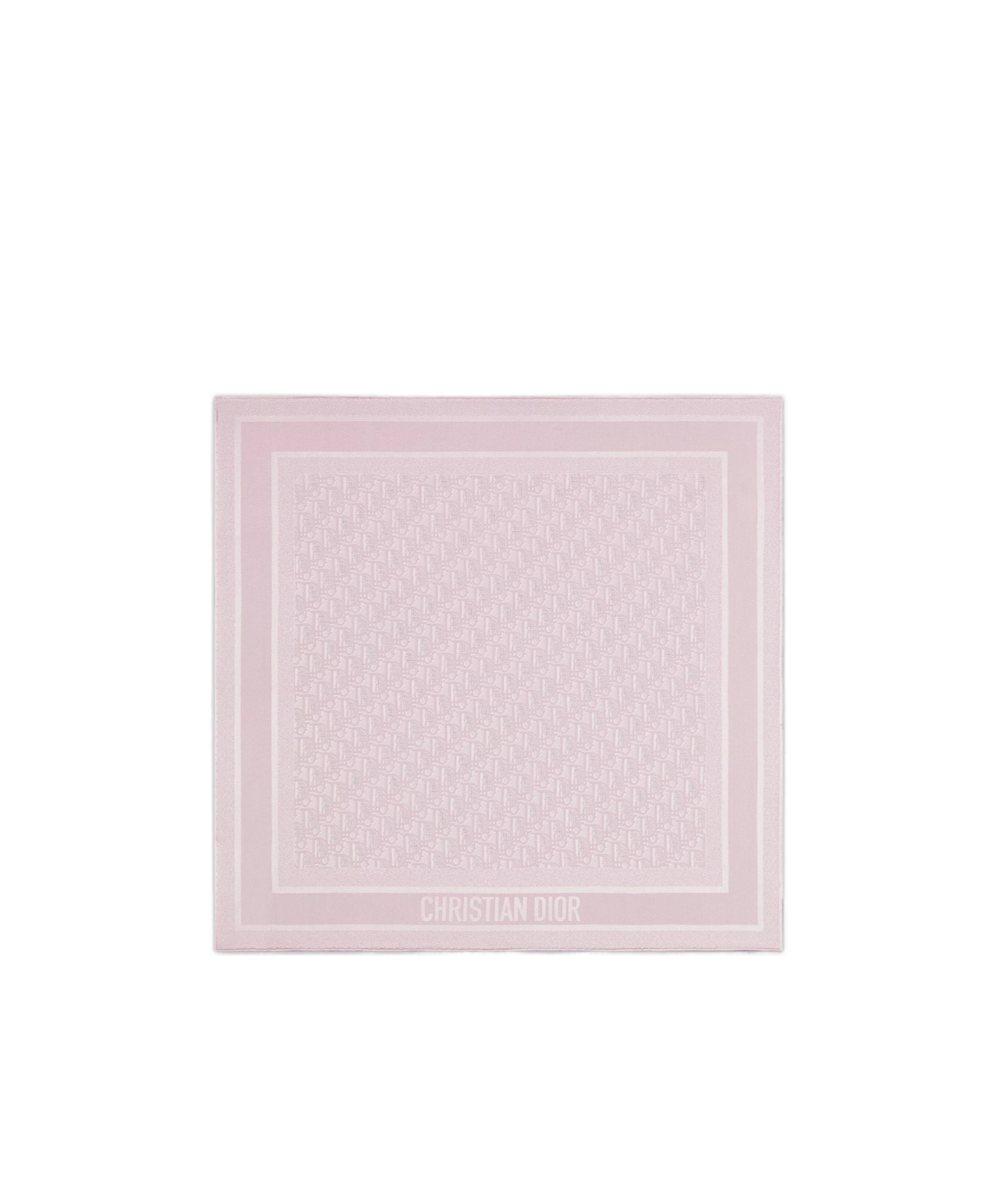 Dior Oblique Natte 70 Square Scarf In Pink