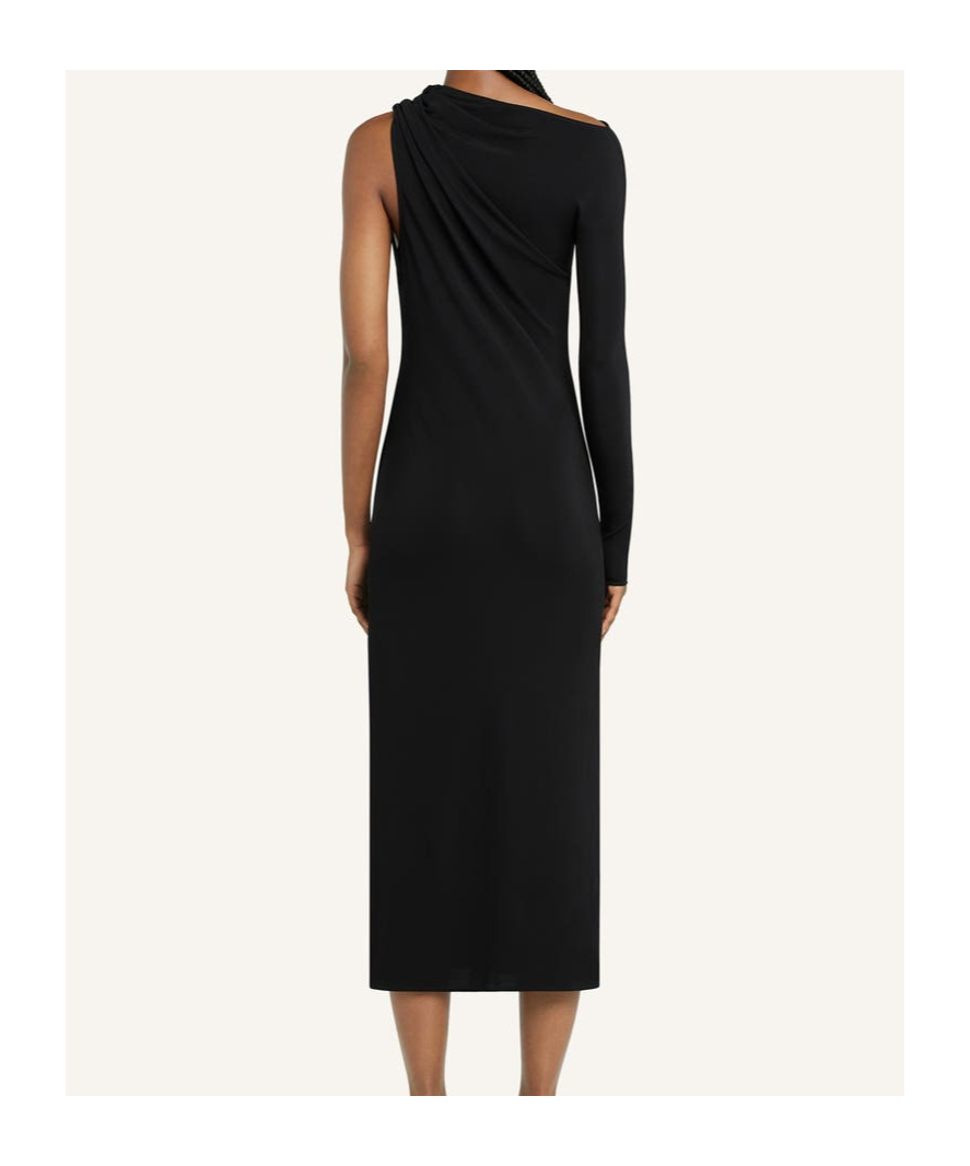 Courrèges Courreges Women Long One-shoulder Dress In Black