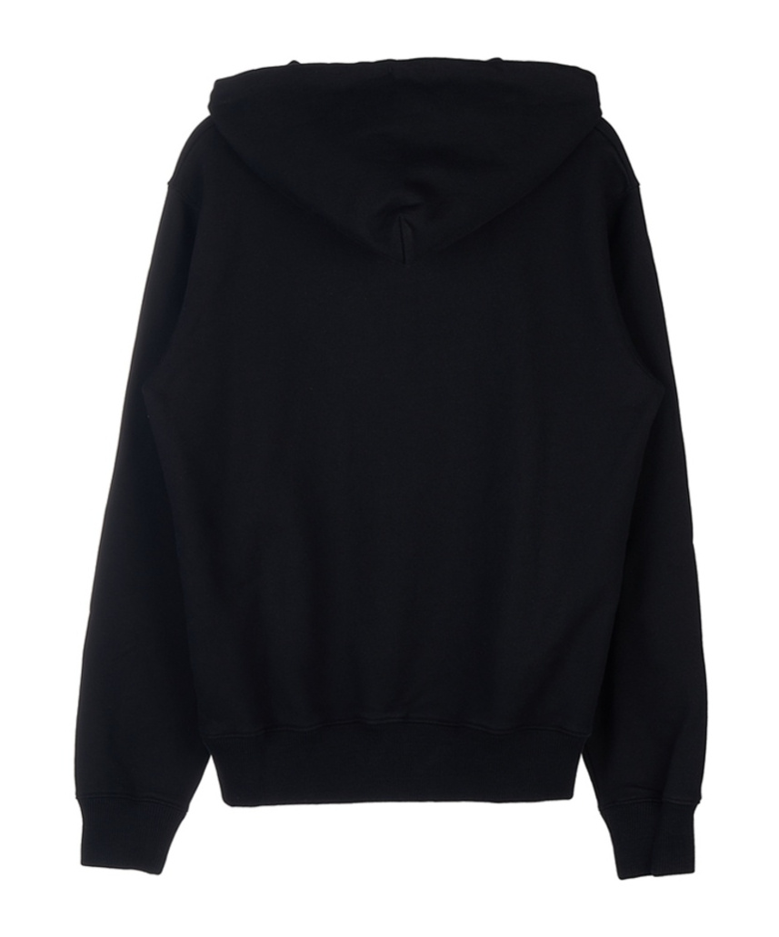 Off-white Mens Black Caravaggio Paint Graphic-print Cotton-jersey Hoody L In Black