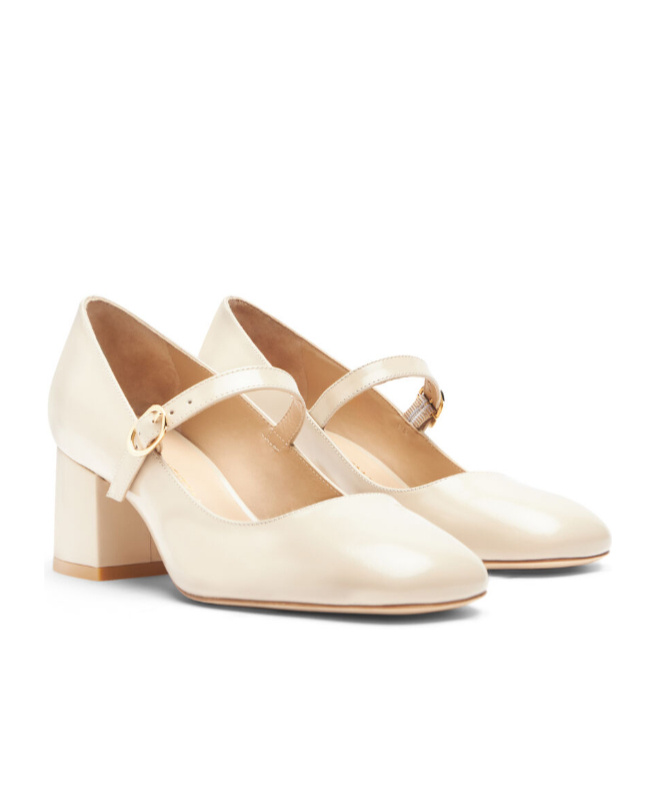 Stuart Weitzman 60mm Stuart Mj Patent Leather Heels In Nude